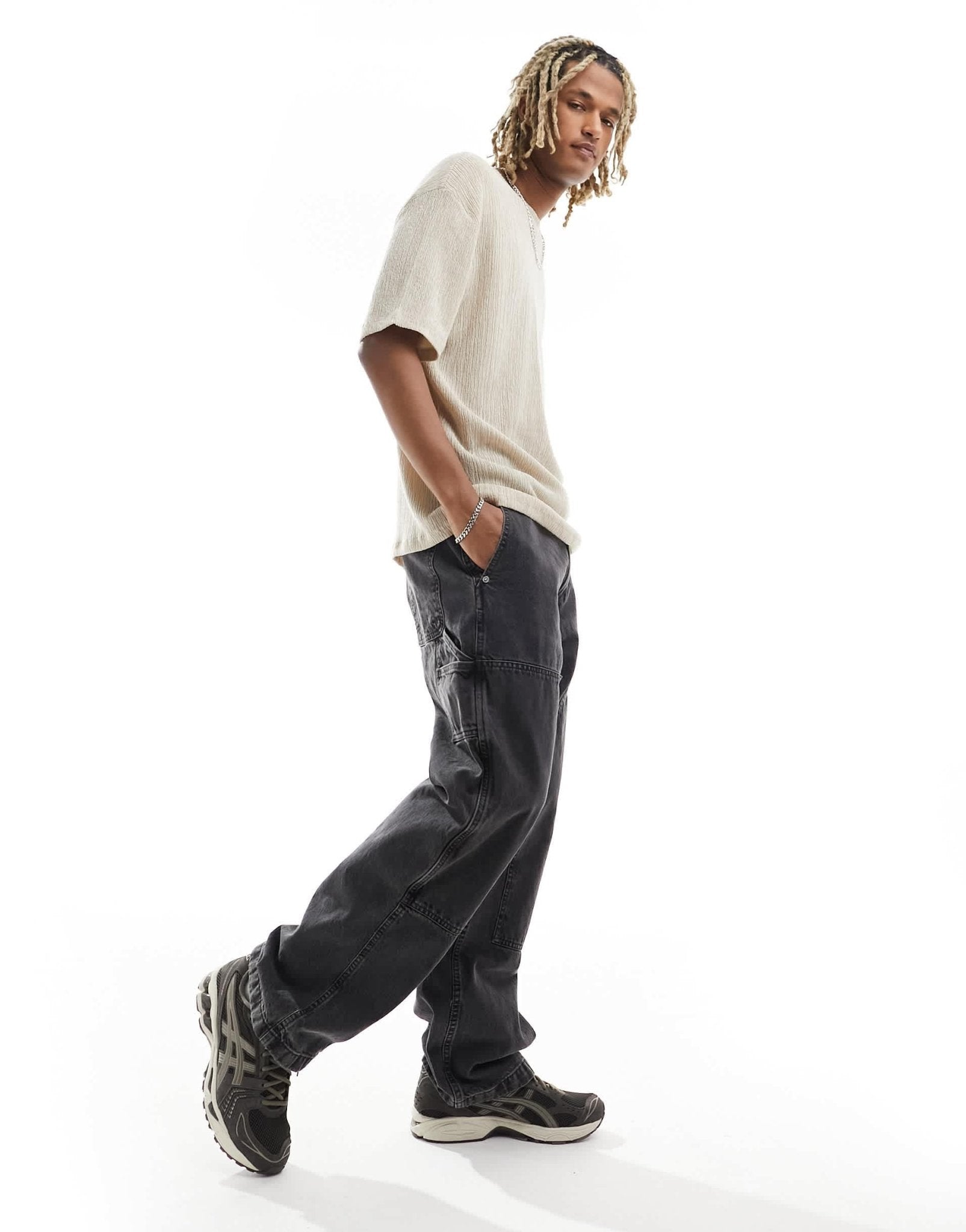 Abercrombie & Fitch baggy carpenter jeans in black - ASOS Sample Sale EU Store