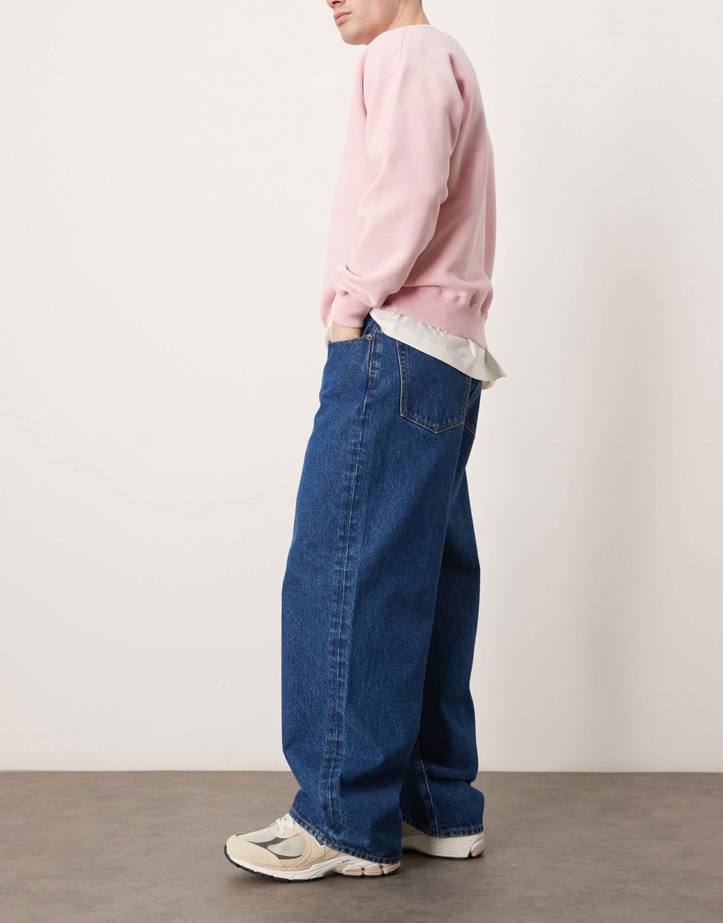 Abercrombie & Fitch baggy fit jeans in mid - blue wash - ASOS Sample Sale EU Store