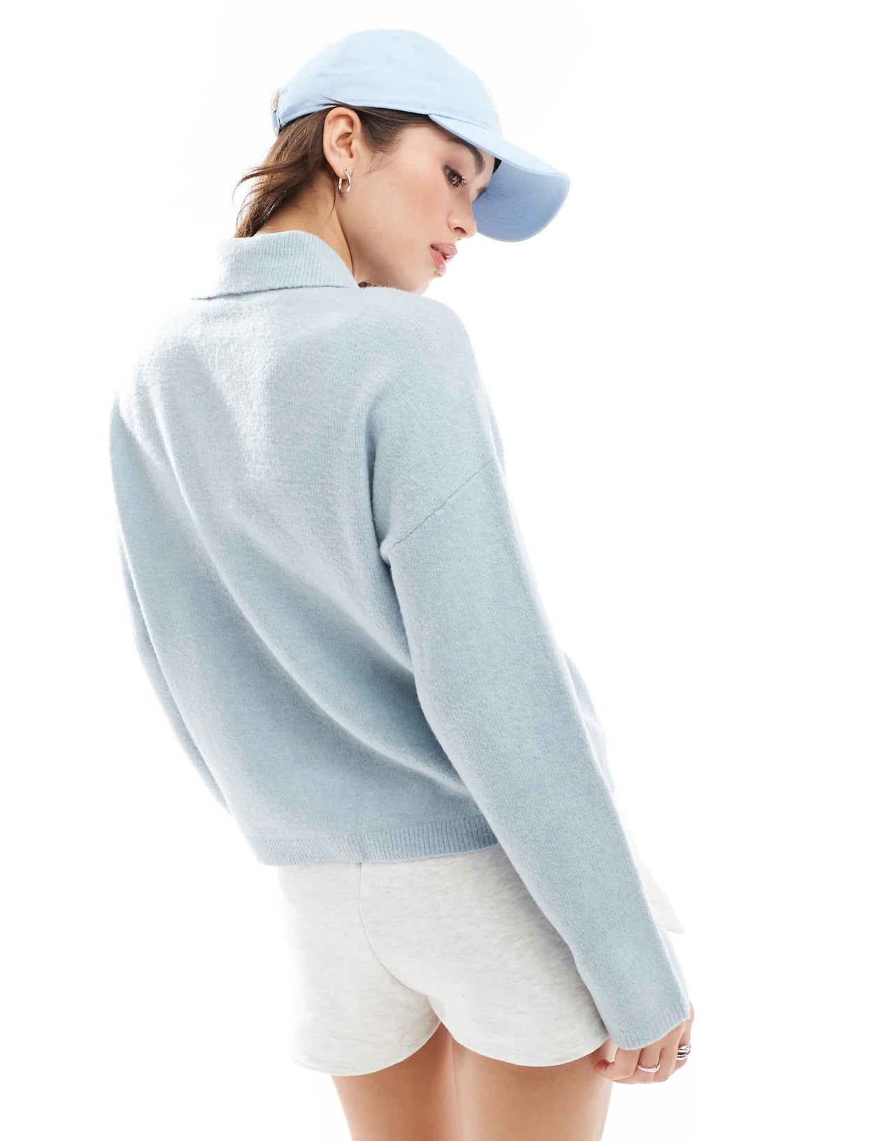 Abercrombie & Fitch collared cardigan in blue - ASOS Sample Sale EU Store