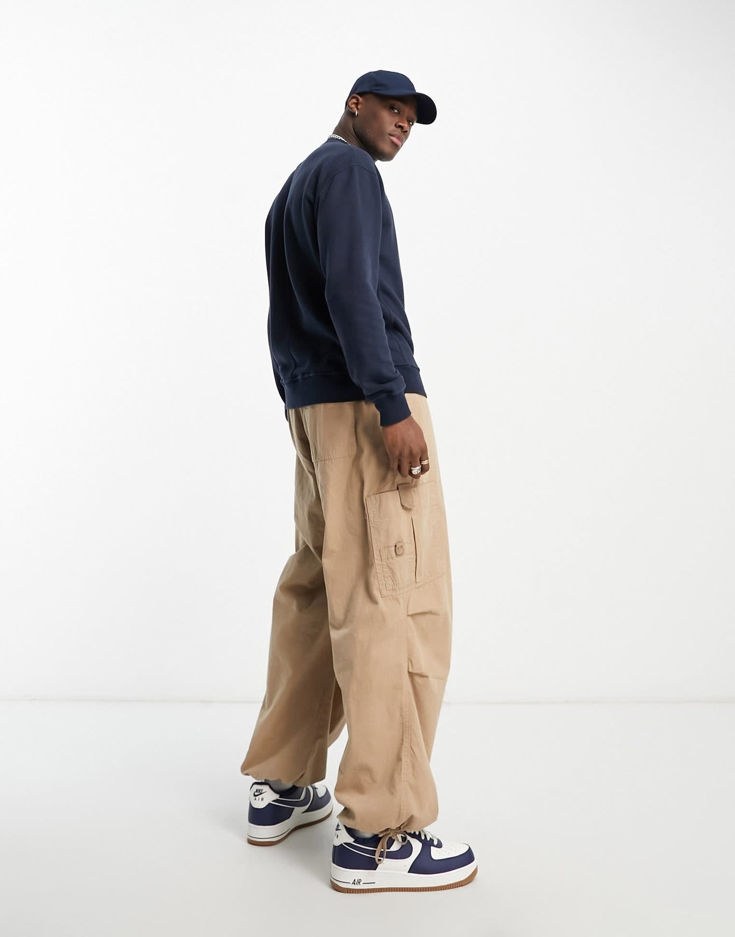 Abercrombie & Fitch crest badge logo french terry sweatshirt in navy - ASOS Sample Sale EU Store