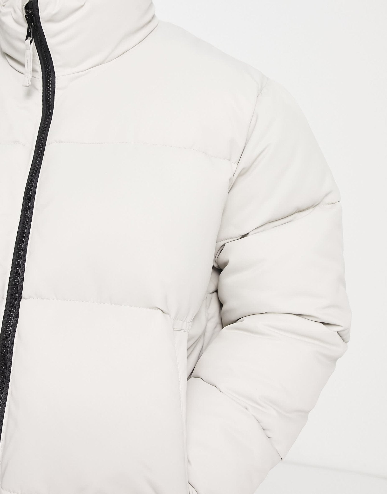 Abercrombie & Fitch heavyweight puffer jacket in beige - ASOS Sample Sale EU Store