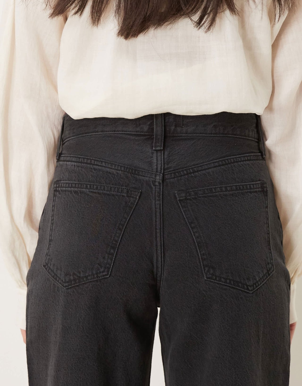 Abercrombie & Fitch high rise wide leg jean in black - ASOS Sample Sale EU Store