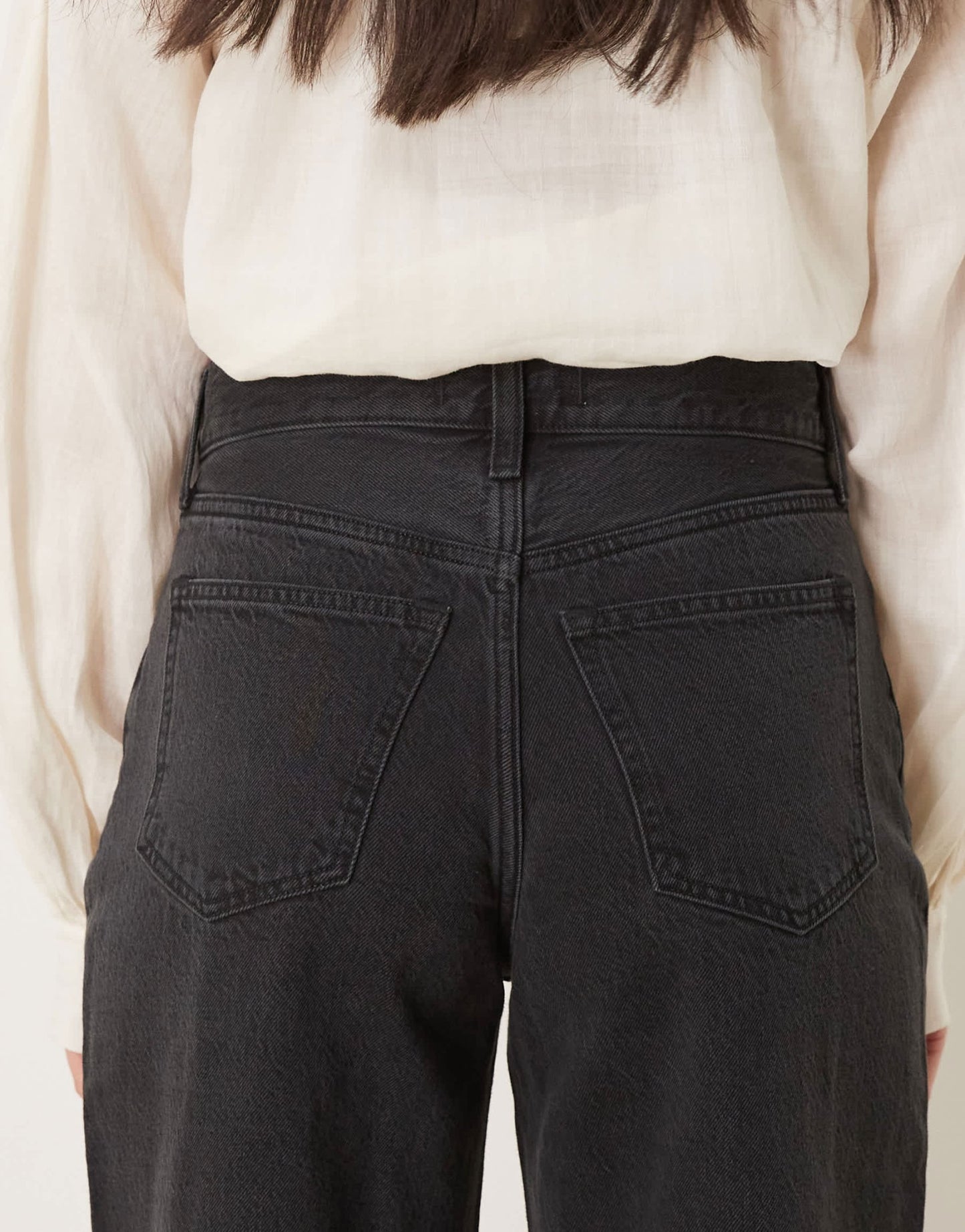Abercrombie & Fitch high rise wide leg jean in black - ASOS Sample Sale EU Store