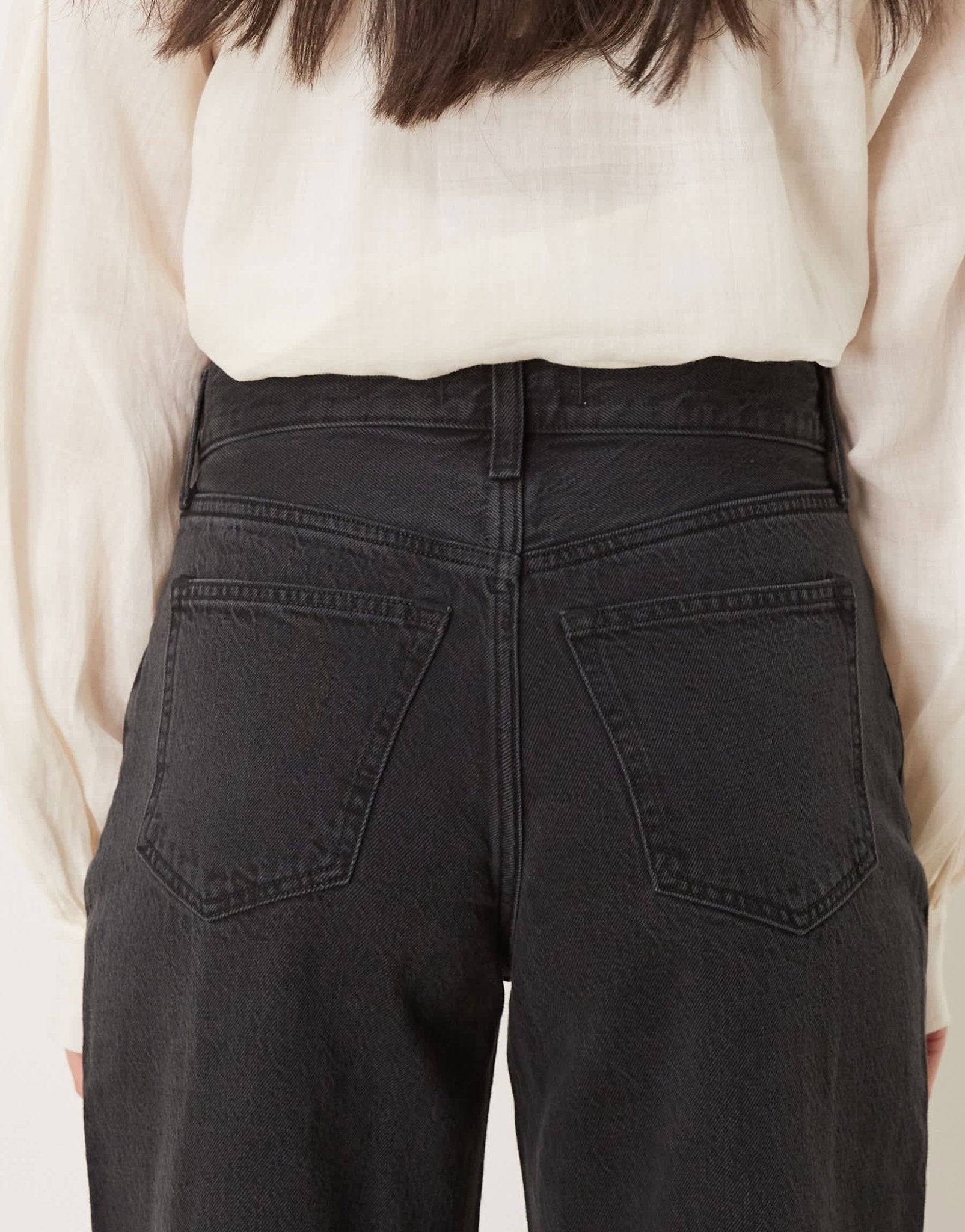 Abercrombie & Fitch high rise wide leg jean in black - ASOS Sample Sale EU Store