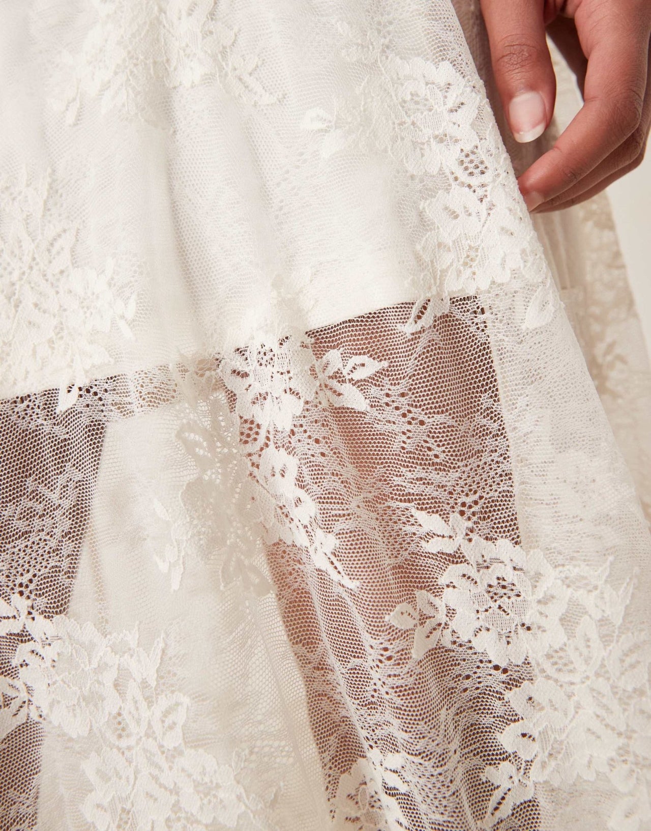 Abercrombie & Fitch lace detail flowy maxi skirt in white - ASOS Sample Sale EU Store