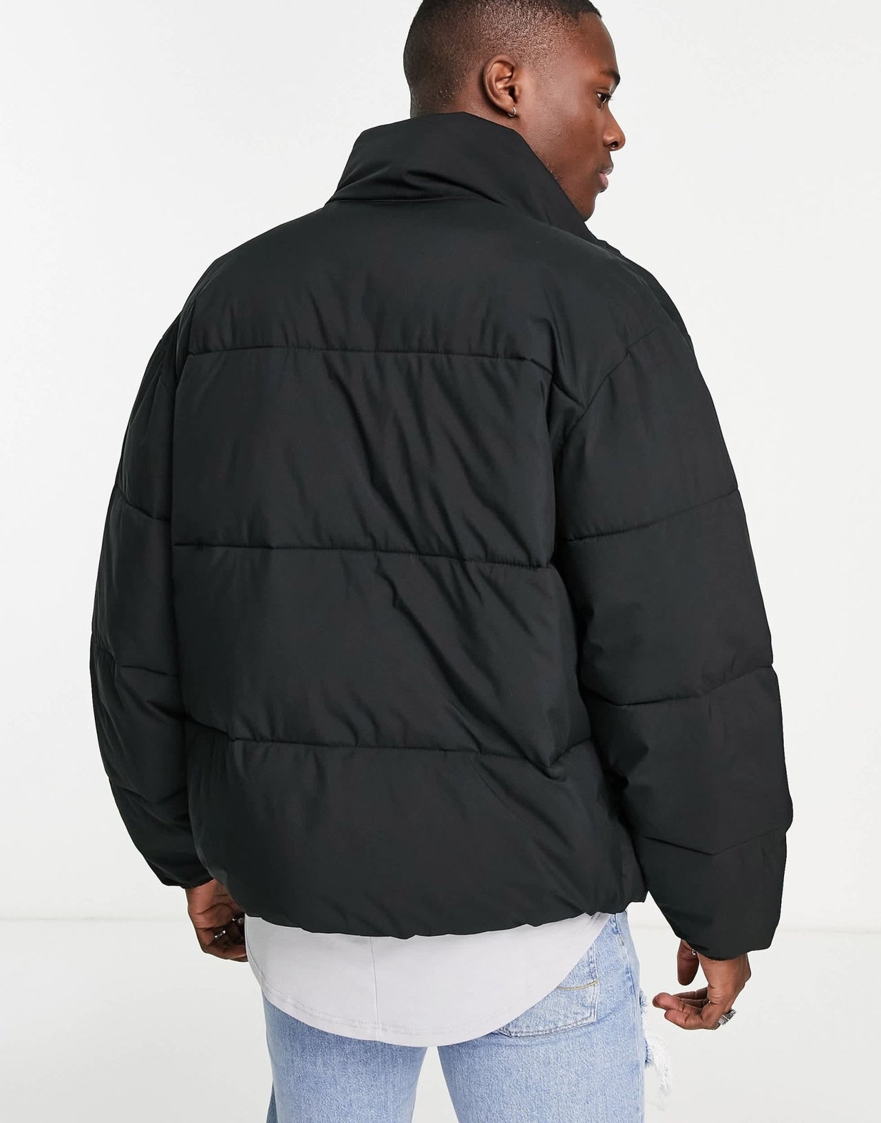 Abercrombie & Fitch relaxed fit heavy puffer jacket in black - ASOS Sample Sale EU Store