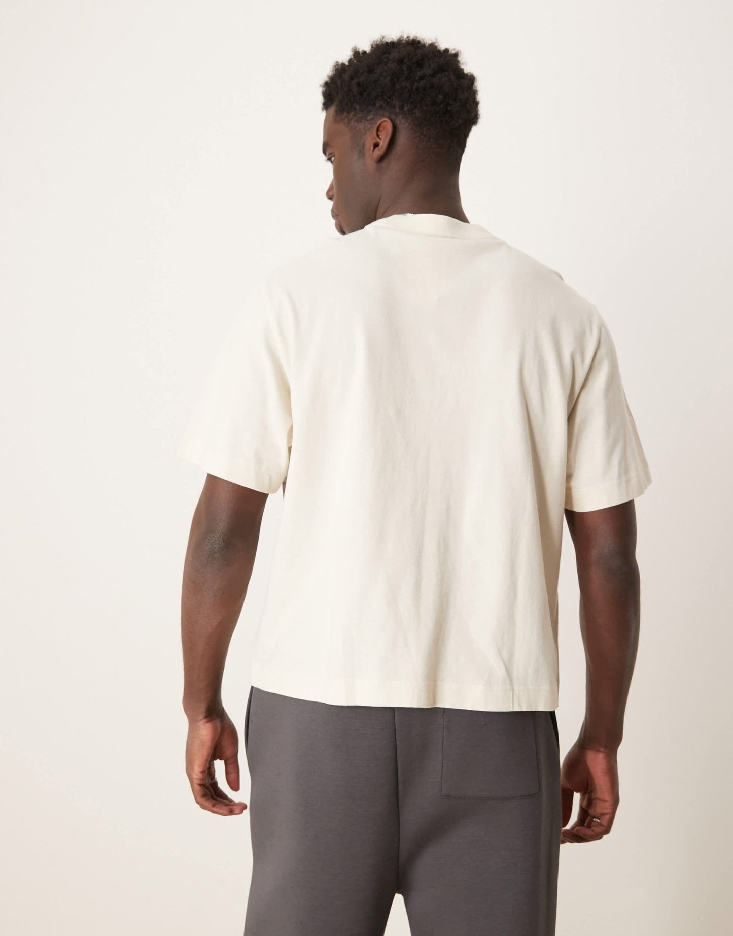Abercrombie & Fitch short sleeve back print graphic t-shirt in beige - ASOS Sample Sale EU Store