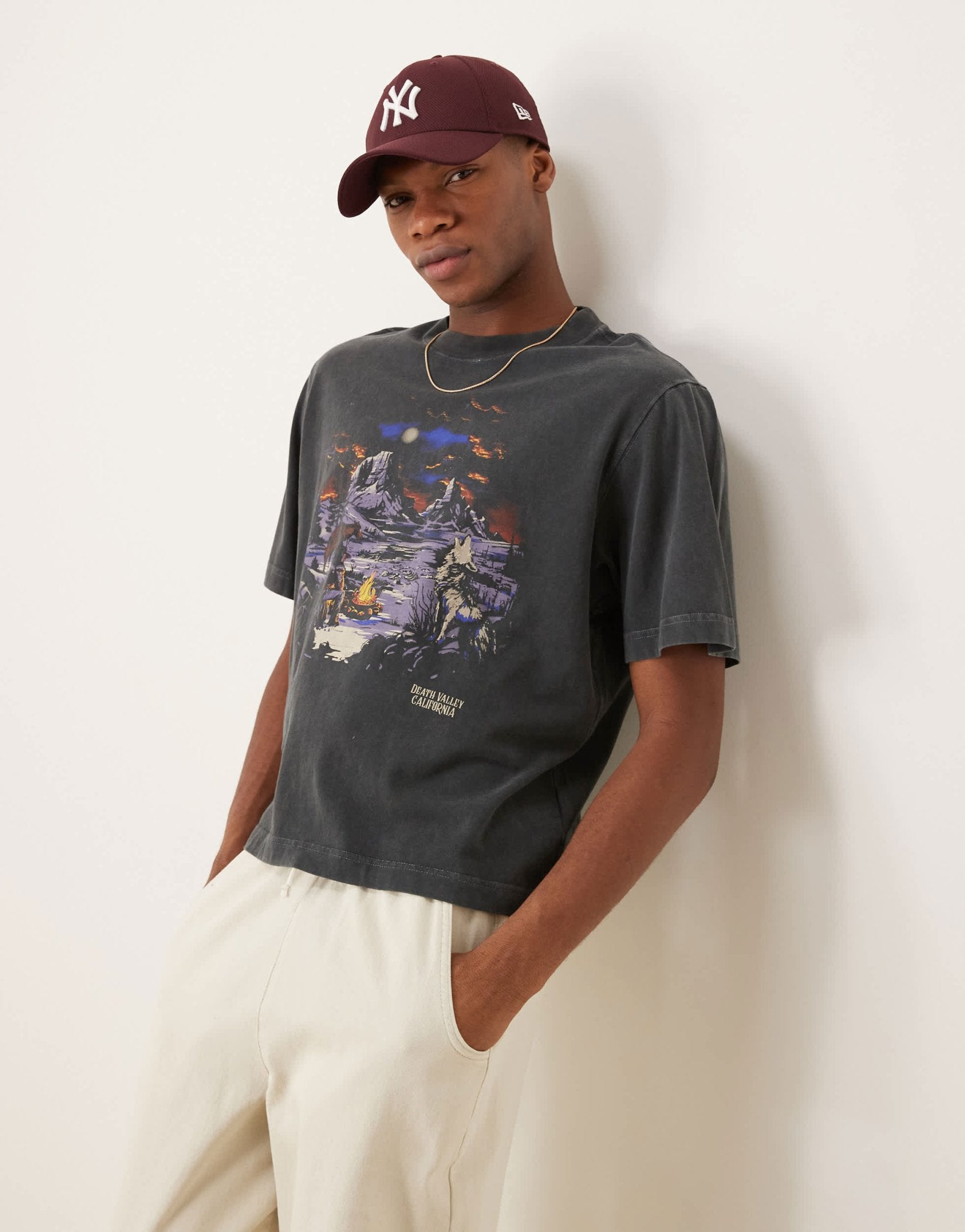Abercrombie & Fitch short sleeve western print graphic t-shirt in washed black - ASOS Sample Sale EU Store