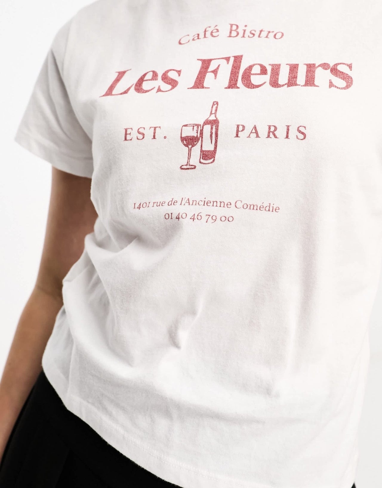 Abercrombie & Fitch slim printed t-shirt in white - ASOS Sample Sale EU Store