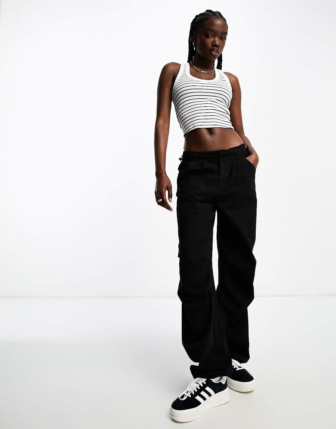 Abercrombie & Fitch striped tank top in white - ASOS Sample Sale EU Store