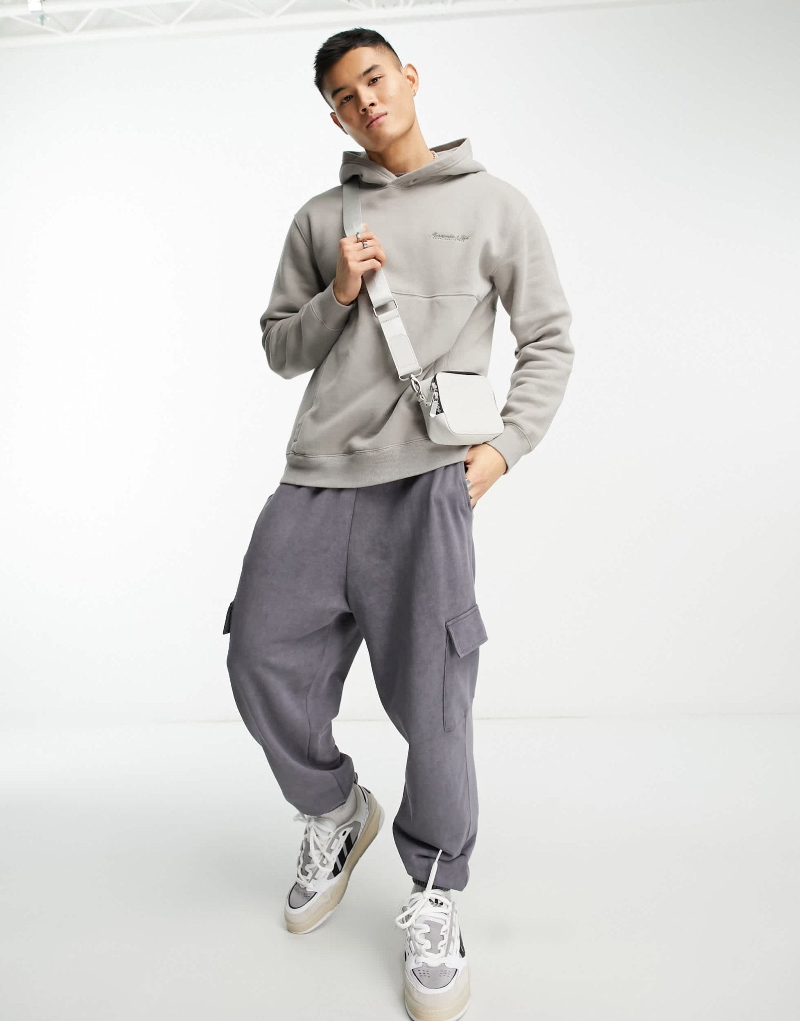 Abercrombie & Fitch trend logo hoodie in beige - ASOS Sample Sale EU Store