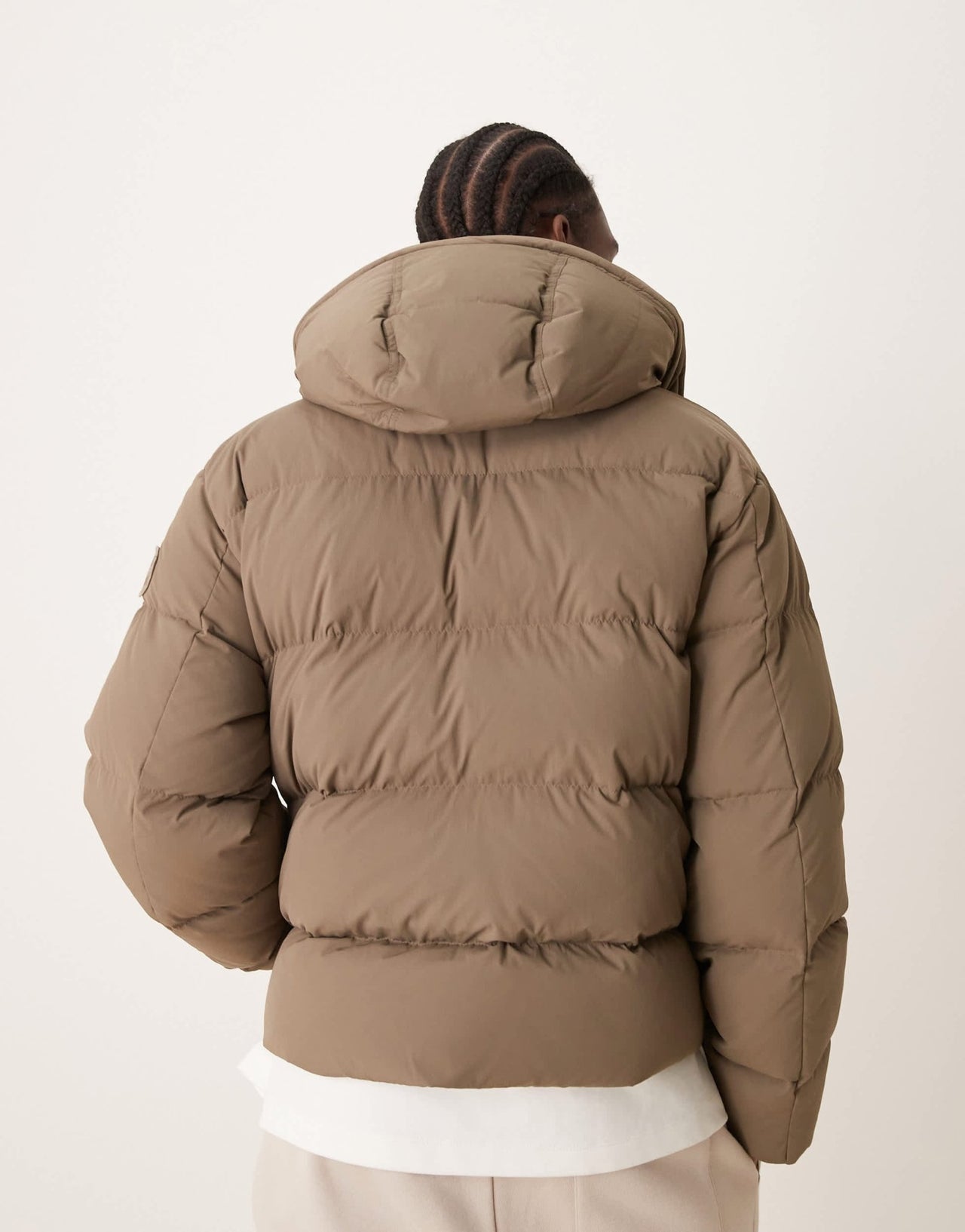 Abercrombie & Fitch ultra hooded puffer jacket in beige - ASOS Sample Sale EU Store