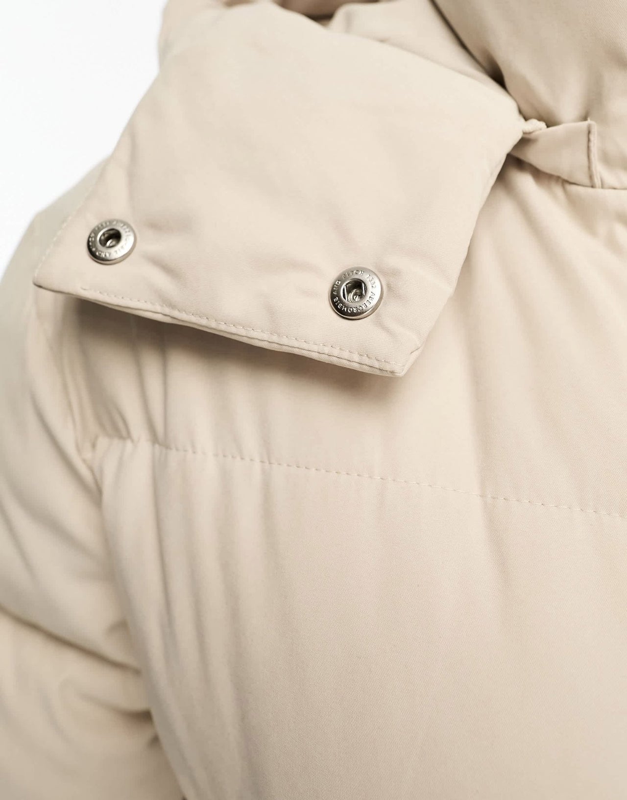 Abercrombie & Fitch ultra mini puffer jacket with hood in greige - ASOS Sample Sale EU Store