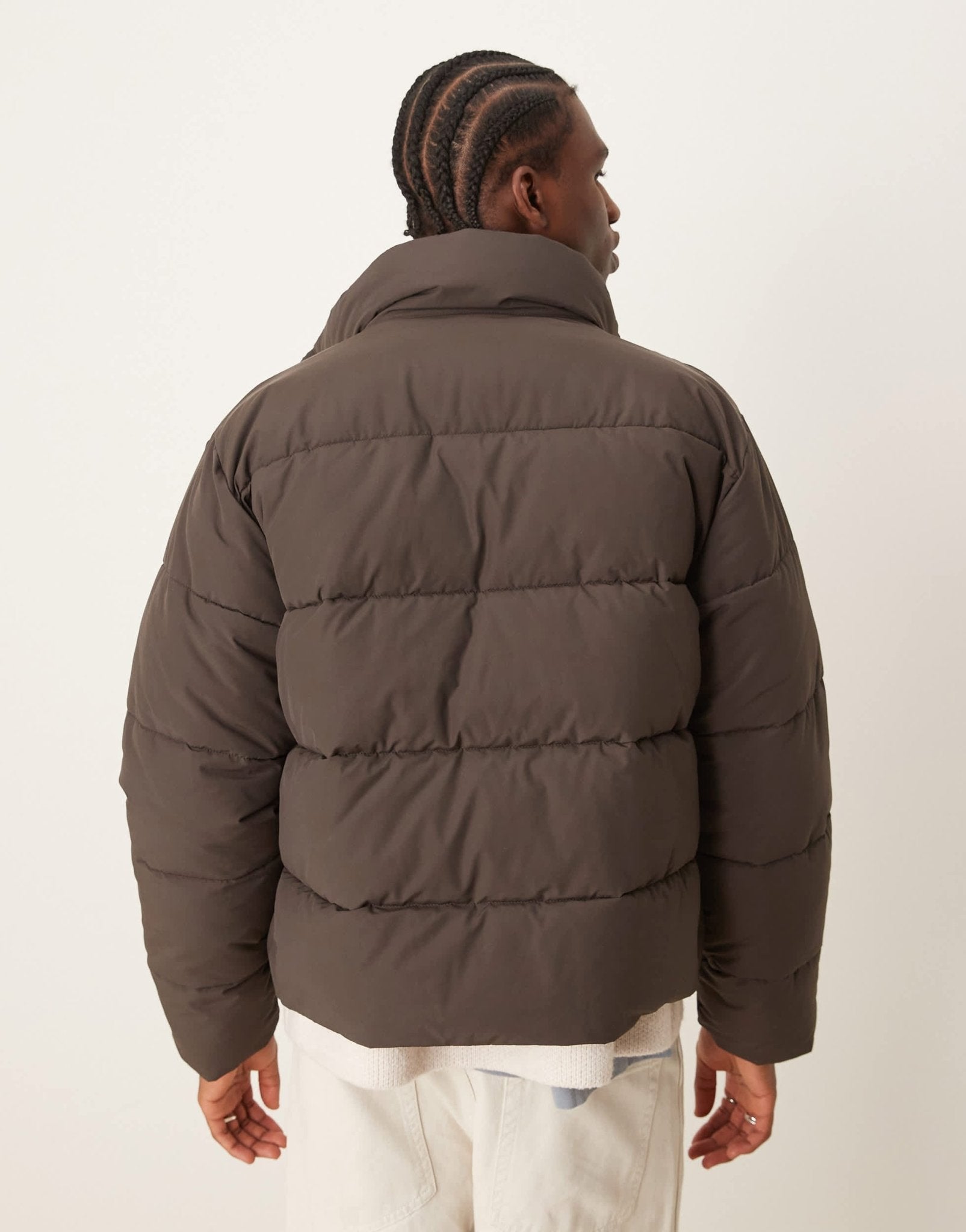 Abercrombie & Fitch ultra puffer jacket in brown - ASOS Sample Sale EU Store