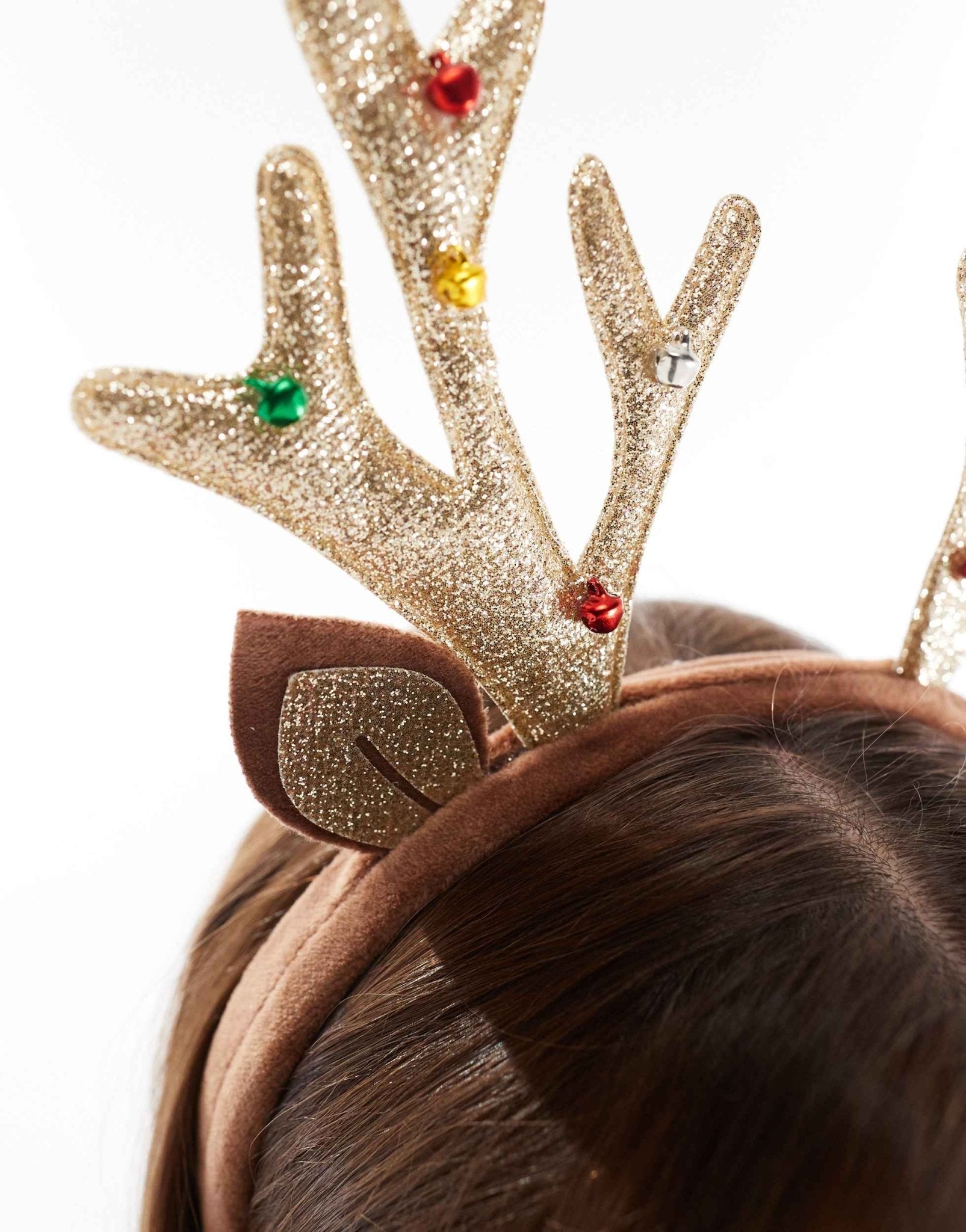 Accessorize christmas raindeer novelty headband in gold - ASOS Sample Sale EU Store