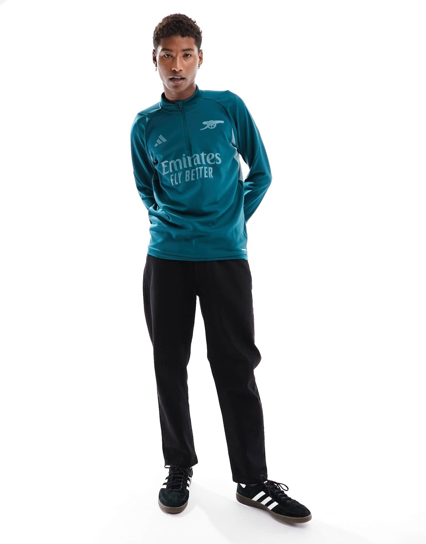 adidas Football Arsenal FC 2023/24 training half zip sweat in green - ASOS Sample Sale EU Store