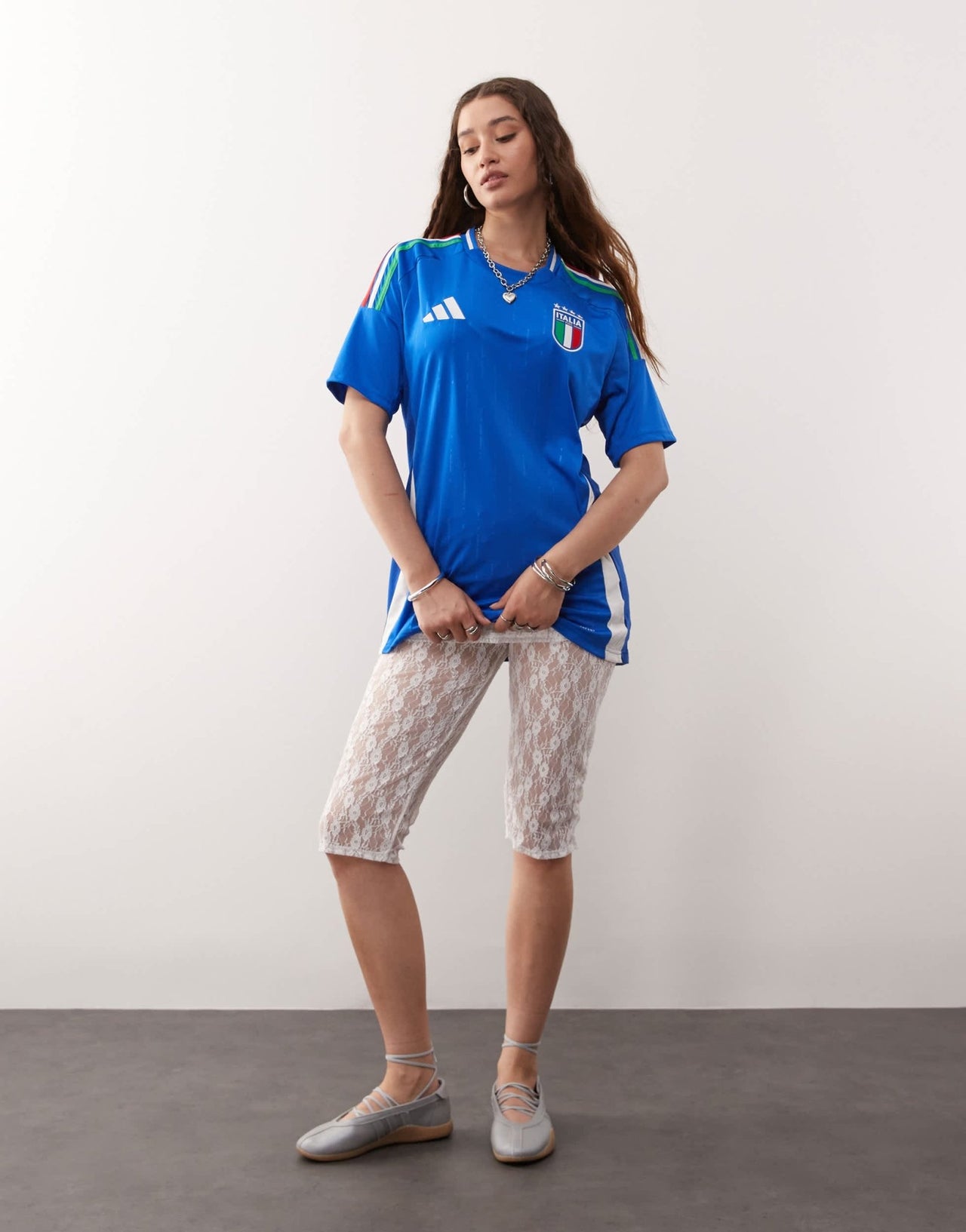 adidas Football Euro 2025 Italy home shirt in blue - ASOS Sample Sale EU Store