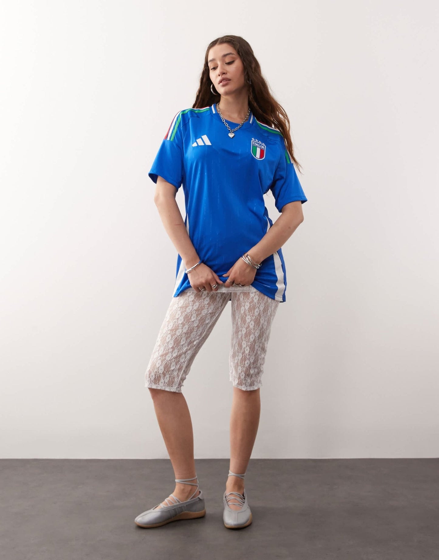 adidas Football Euro 2025 Italy home shirt in blue - ASOS Sample Sale EU Store