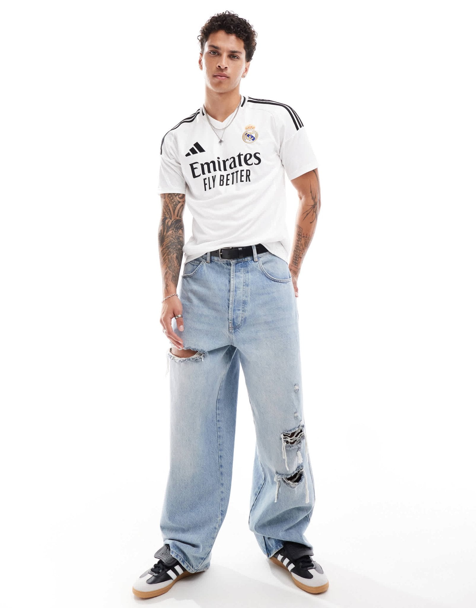 adidas Football Real Madrid 24/25 home shirt in white - ASOS Sample Sale EU Store