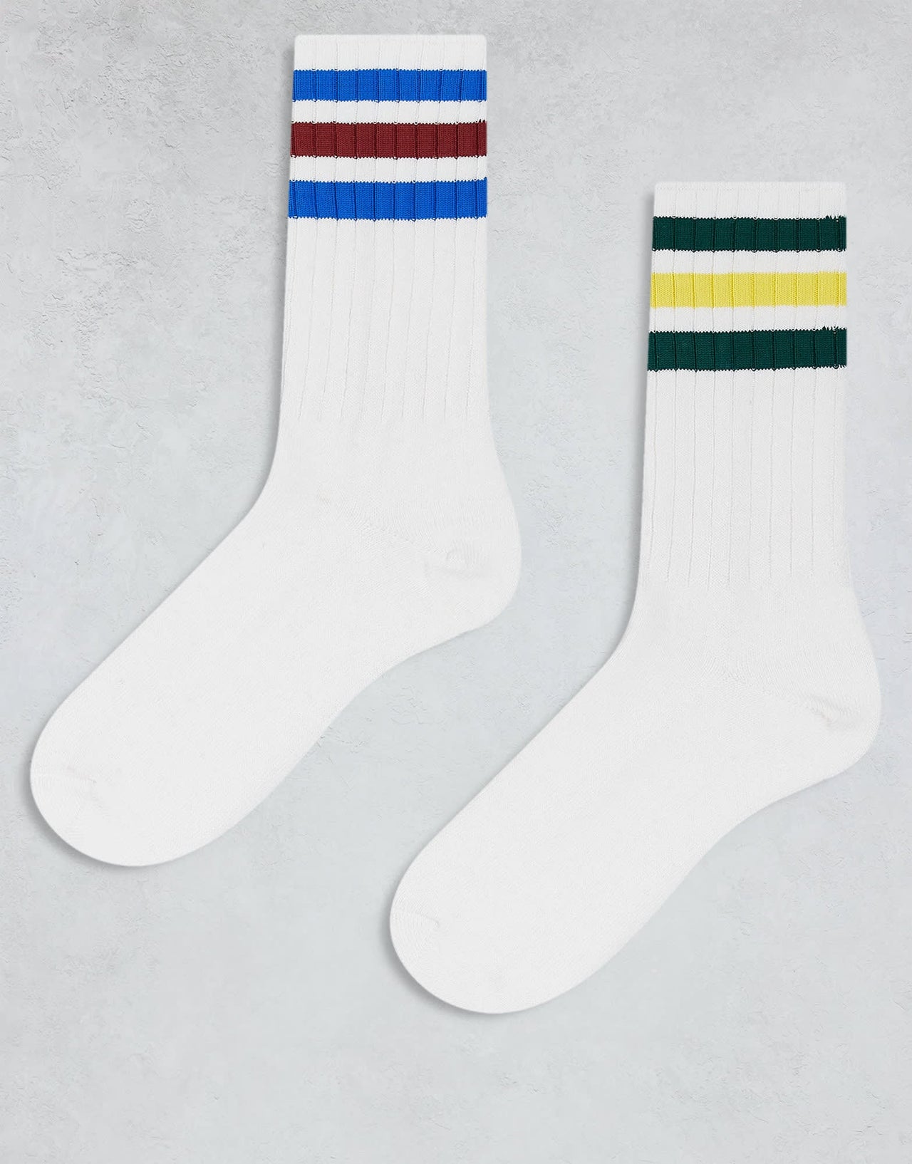 adidas Originals 2 pack ribbed crew socks in multi - ASOS Sample Sale EU Store