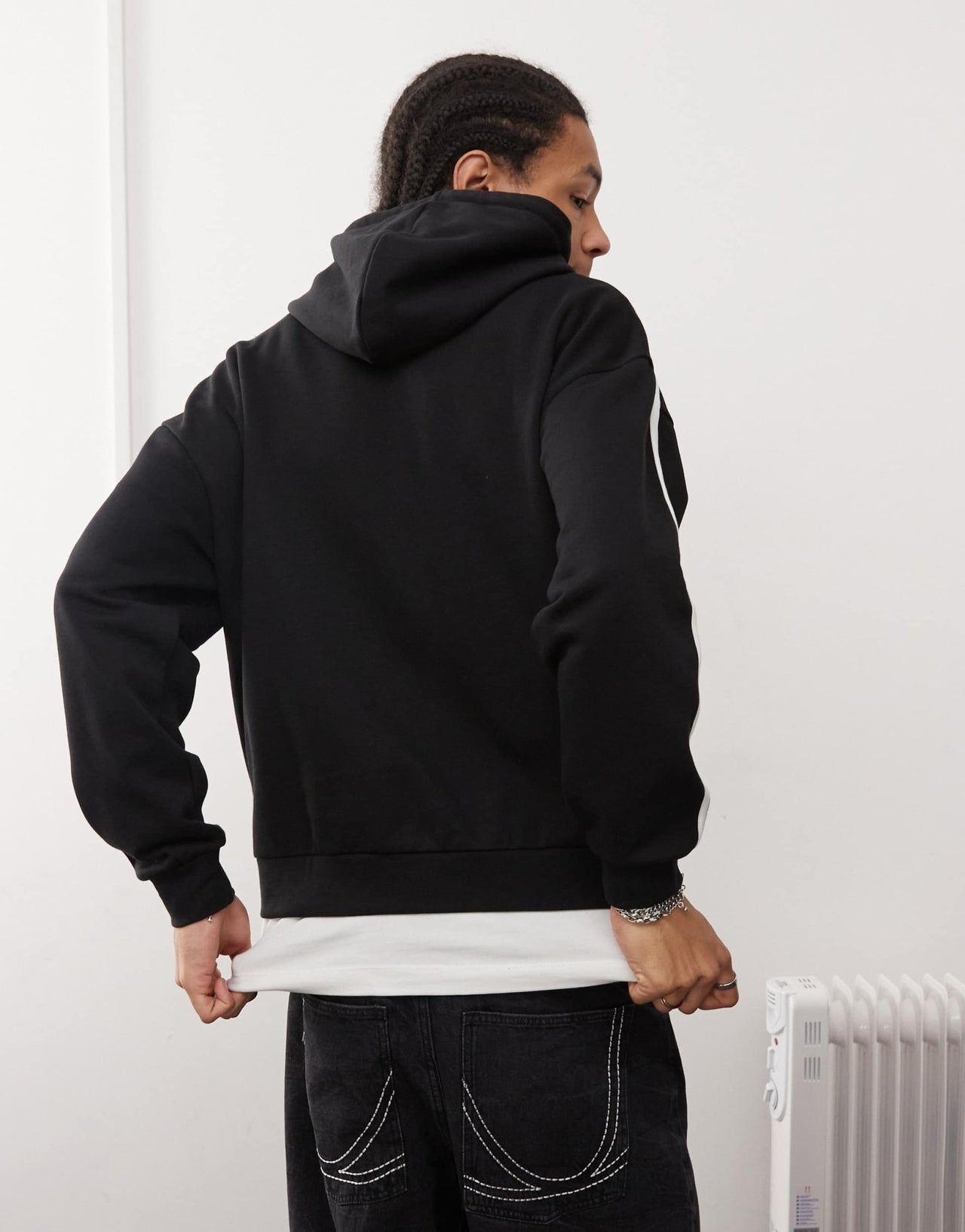 adidas Originals Adicolor Baggy Fit Hoodie in black - ASOS Sample Sale EU Store