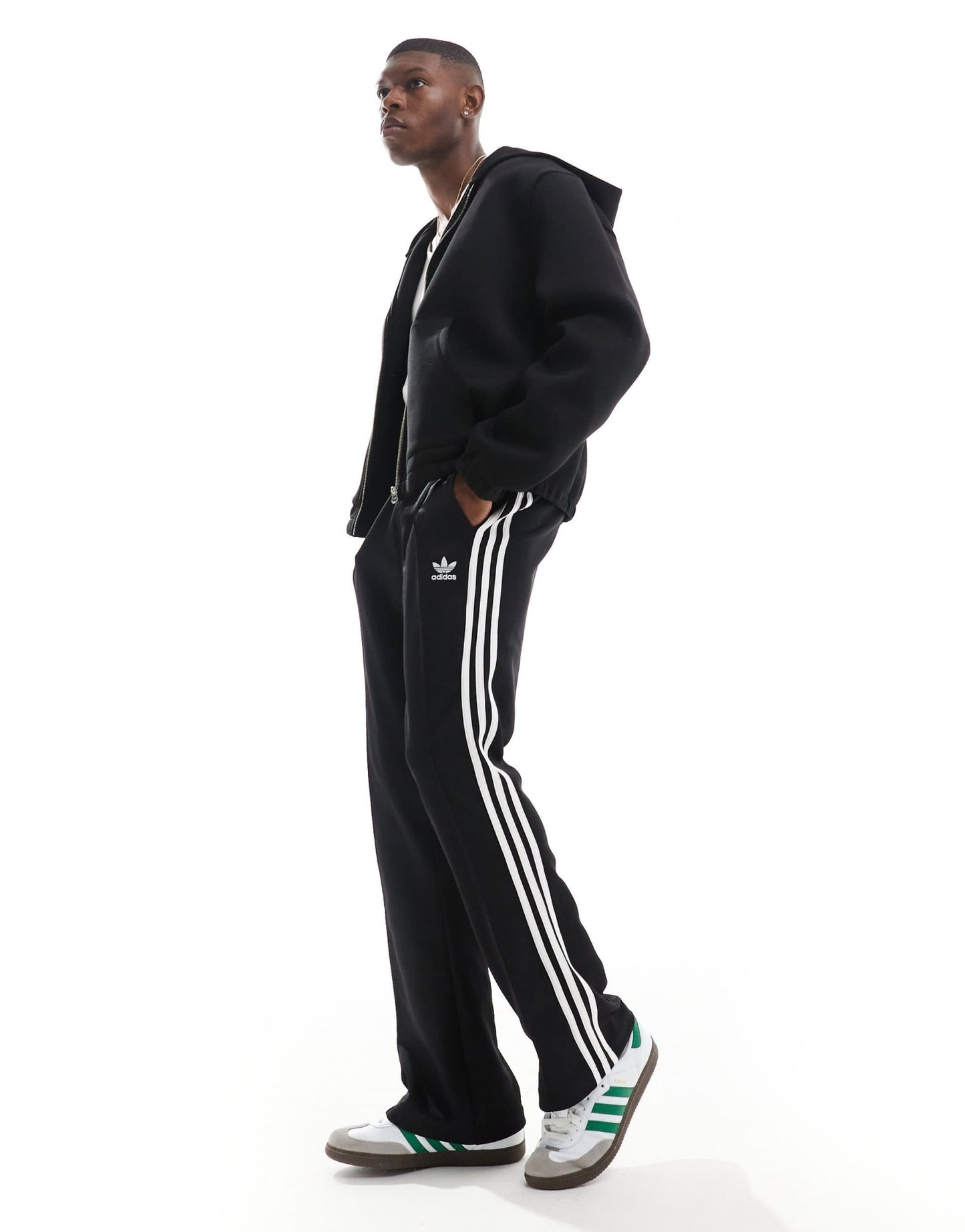 adidas Originals Adicolour flare tracksuit bottoms in black - ASOS Sample Sale EU Store