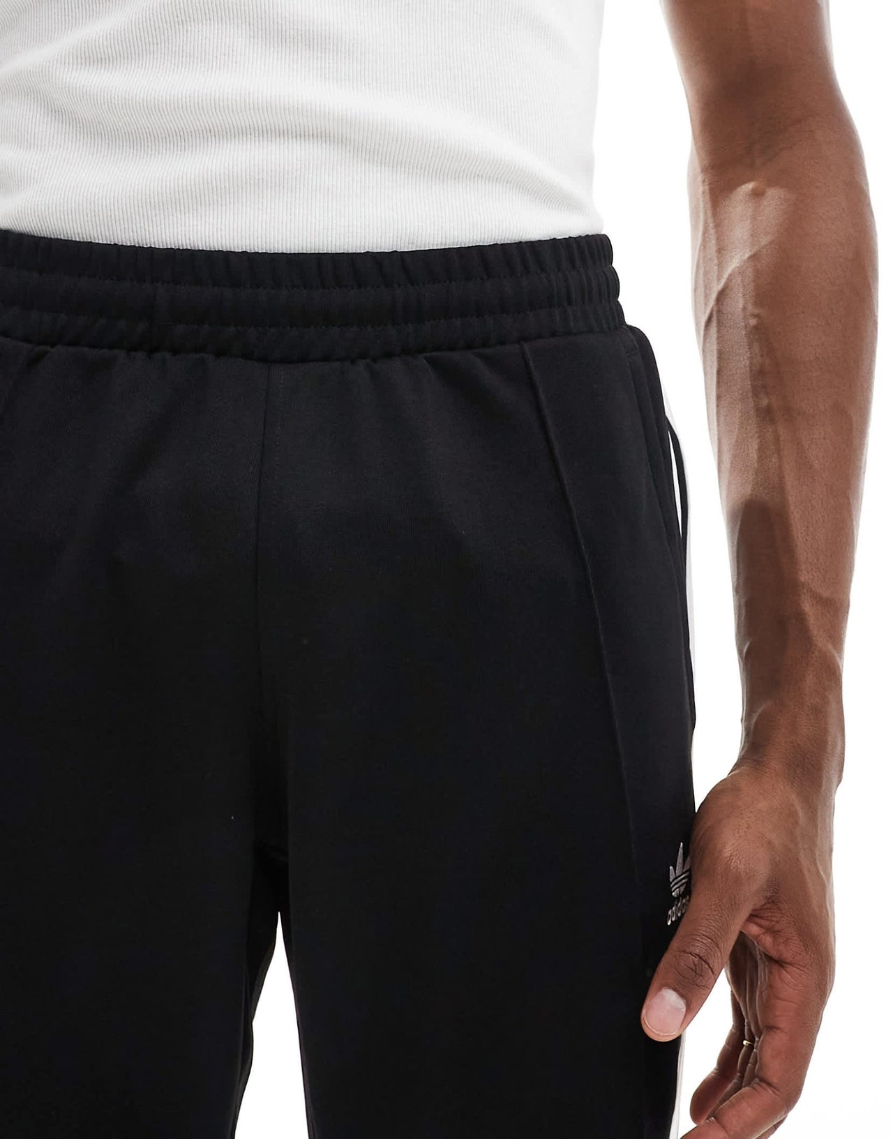 adidas Originals Adicolour flare tracksuit bottoms in black - ASOS Sample Sale EU Store