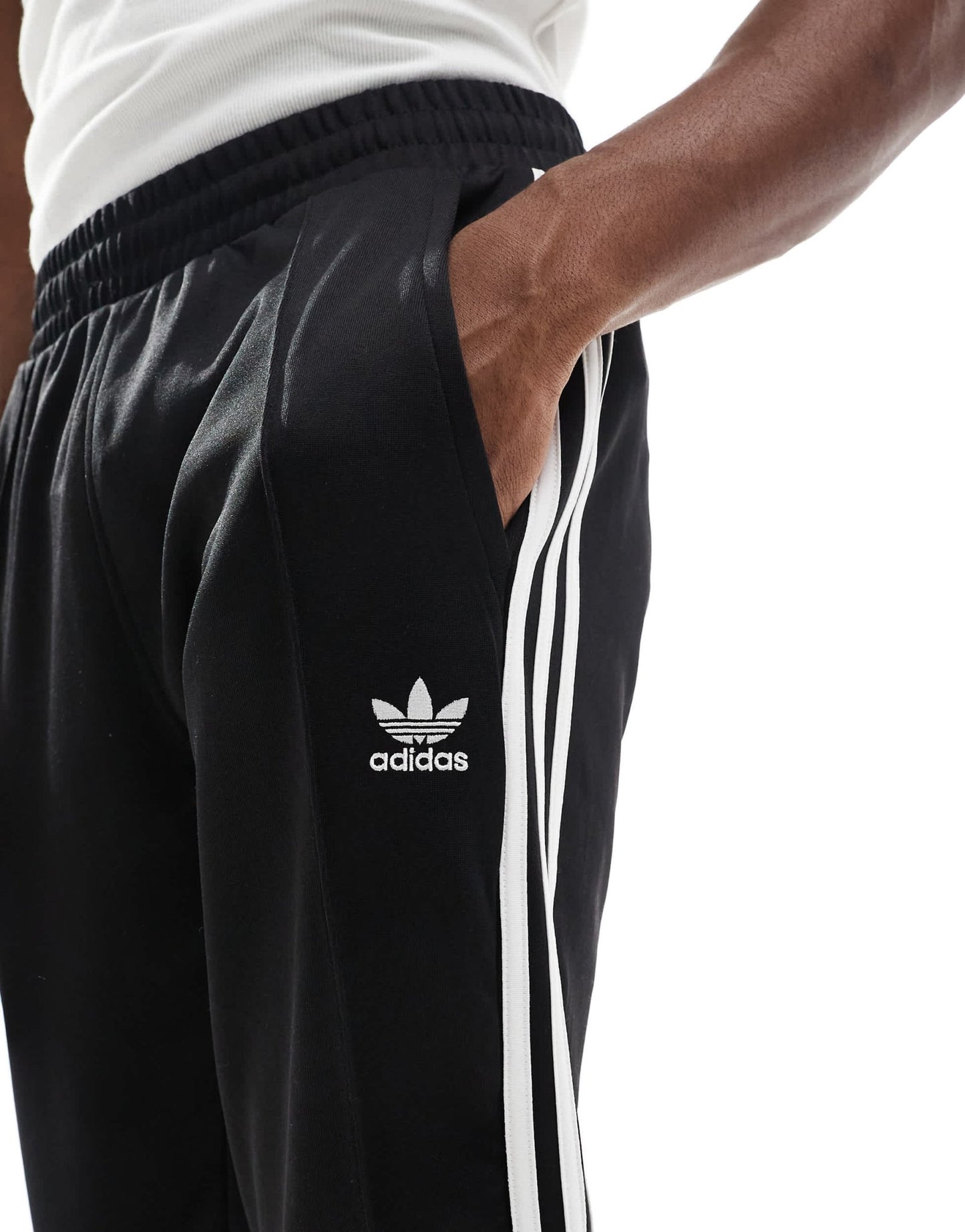 adidas Originals Adicolour flare tracksuit bottoms in black - ASOS Sample Sale EU Store
