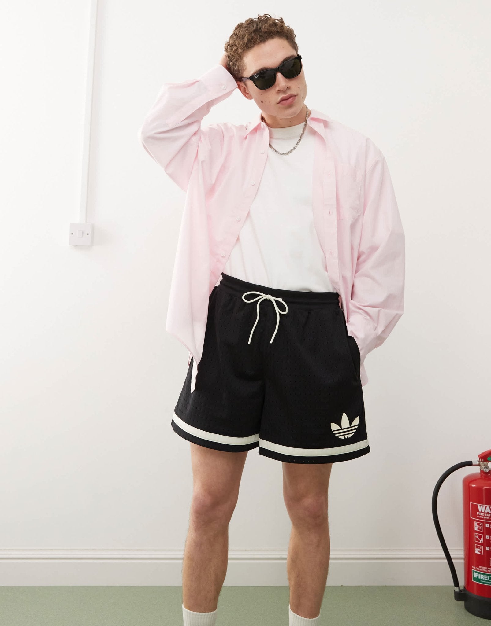 adidas Originals Basketball Warp knit short in black - ASOS Sample Sale EU Store