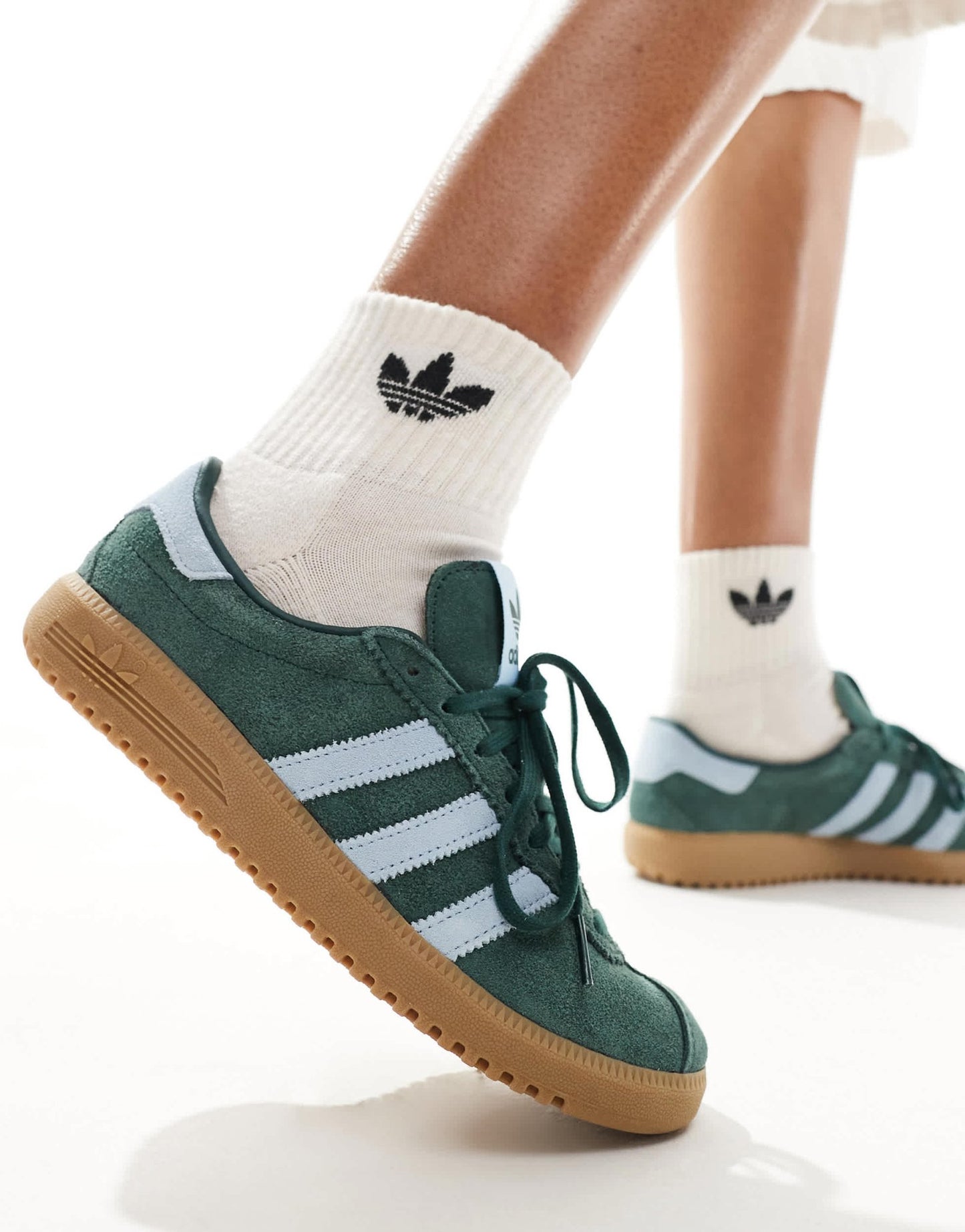 adidas Originals Bermuda trainers in dark green - ASOS Sample Sale EU Store