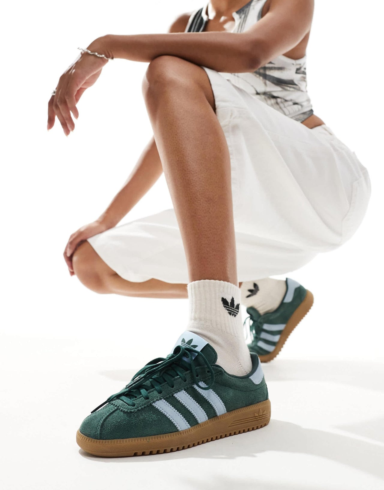 adidas Originals Bermuda trainers in dark green - ASOS Sample Sale EU Store