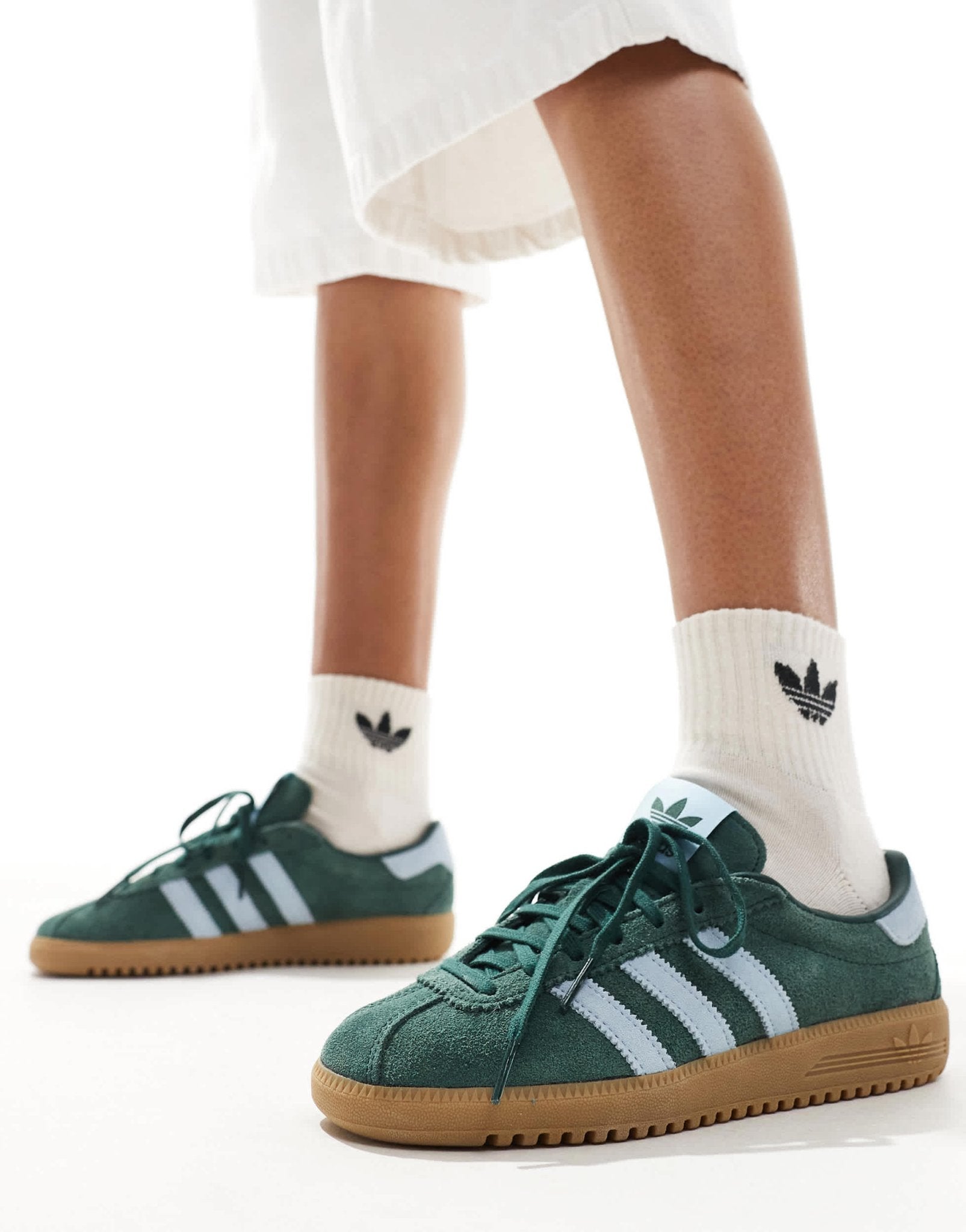 adidas Originals Bermuda trainers in dark green - ASOS Sample Sale EU Store