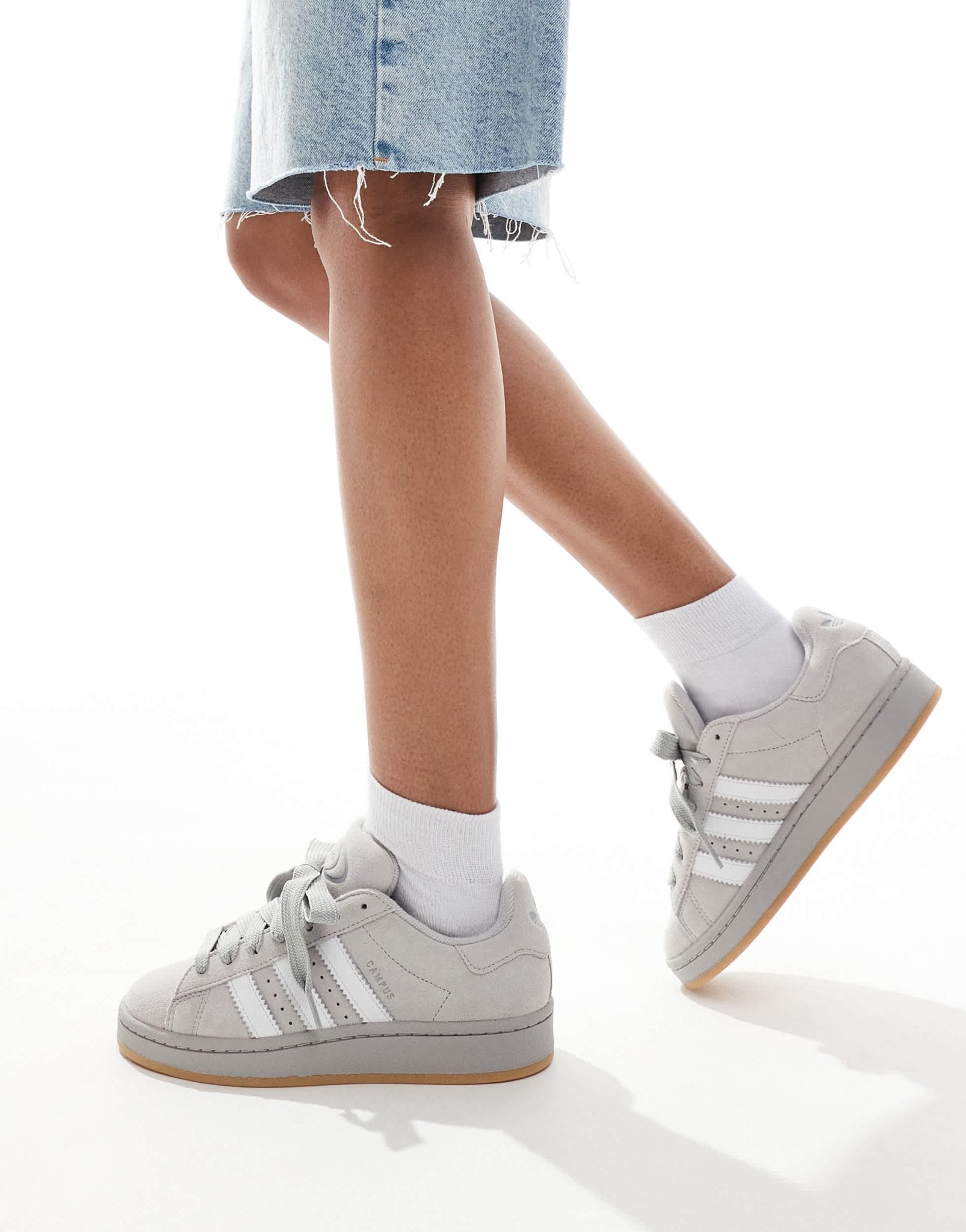 adidas Originals Campus 00's gum sole trainers in grey and white - ASOS Sample Sale EU Store
