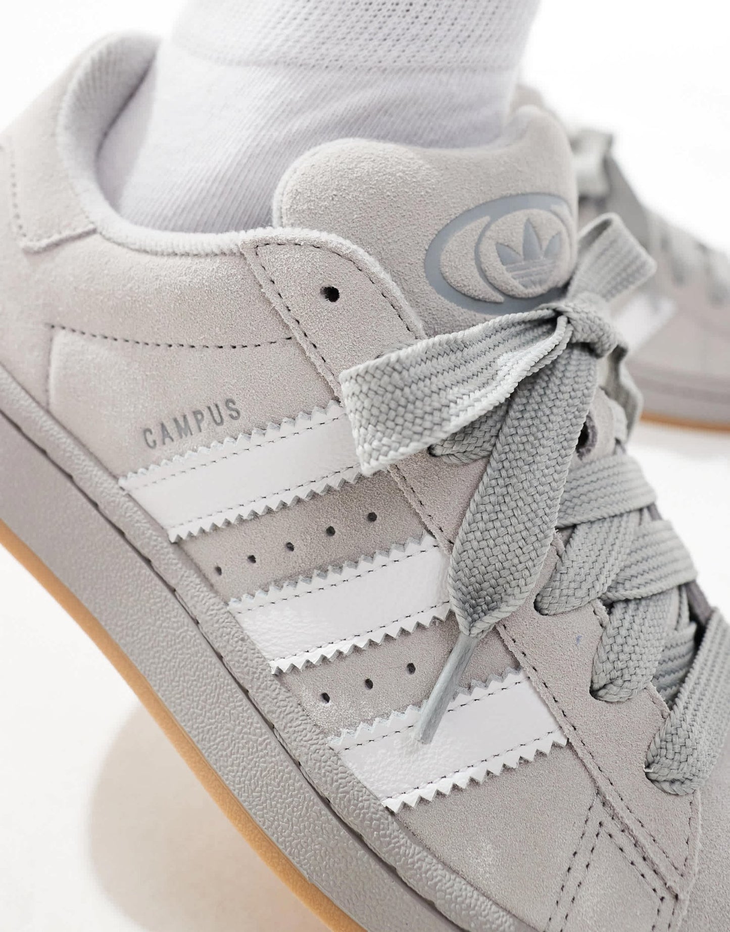 adidas Originals Campus 00's gum sole trainers in grey and white - ASOS Sample Sale EU Store