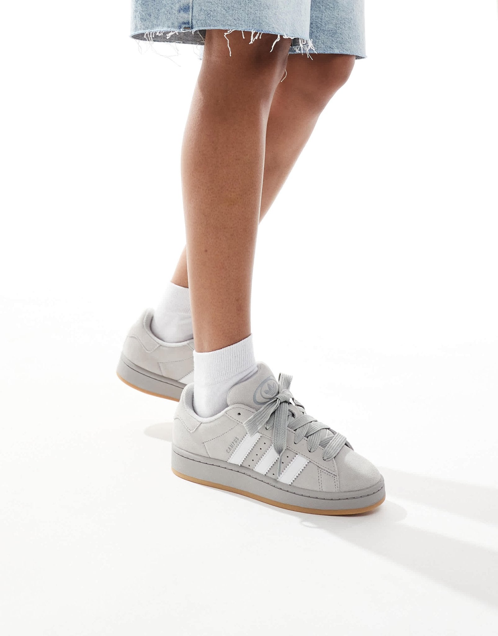 adidas Originals Campus 00's gum sole trainers in grey and white - ASOS Sample Sale EU Store