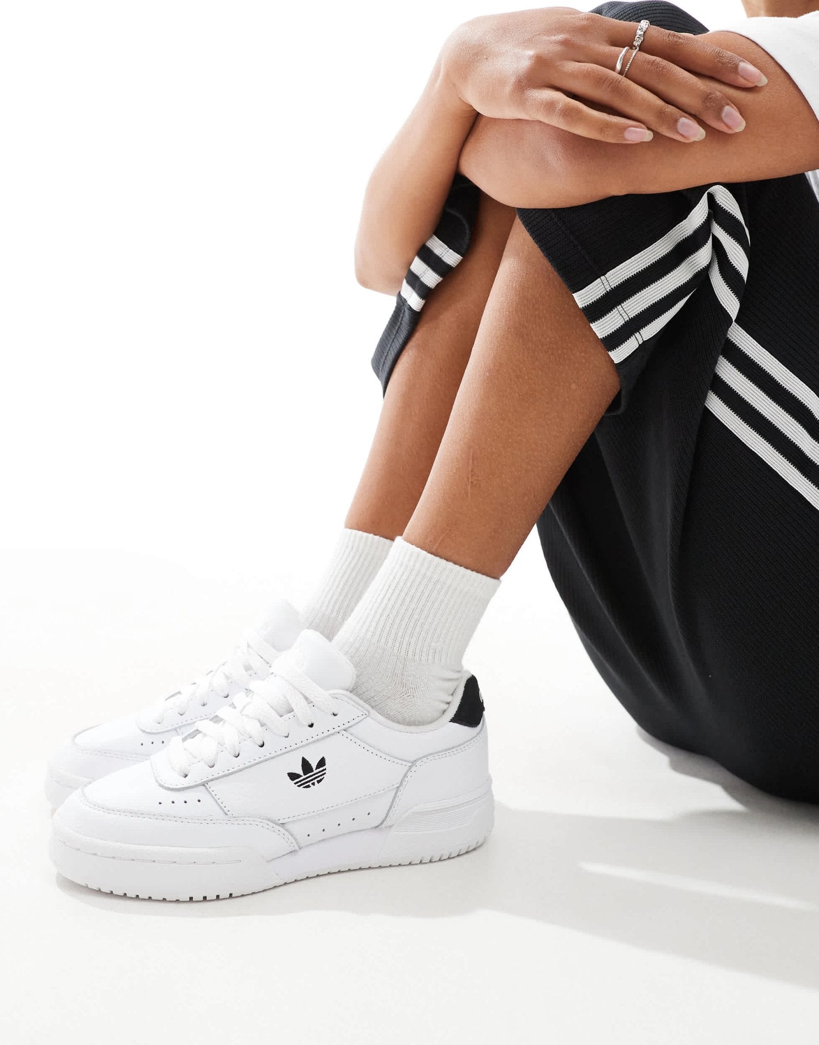 adidas Originals Court Super in white and black - ASOS Sample Sale EU Store