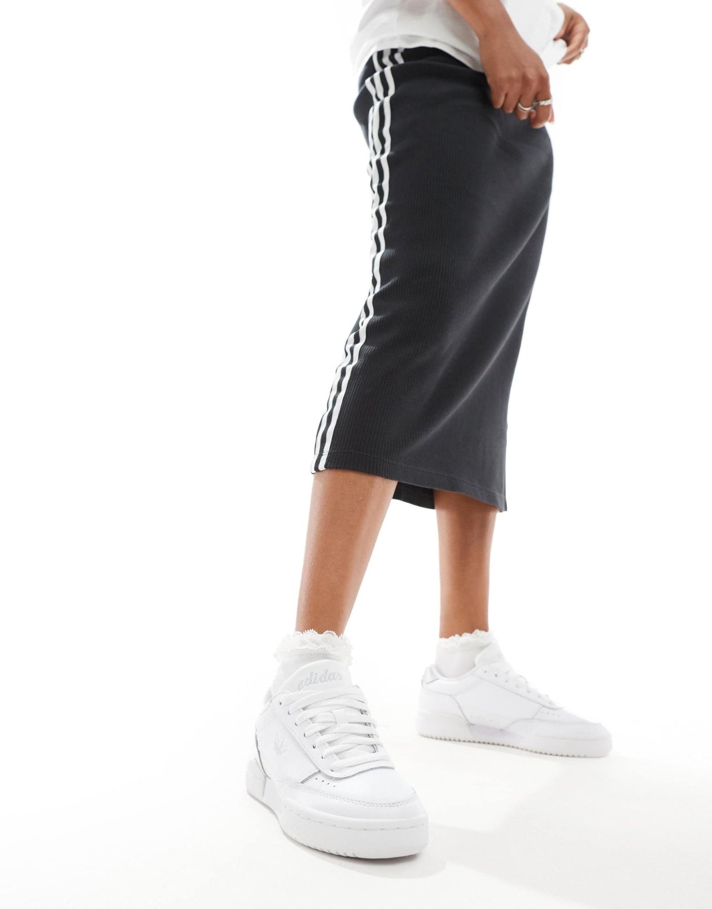 adidas Originals Court Super in white and silver - ASOS Sample Sale EU Store