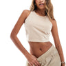 adidas Originals essentials tank top in washed brown