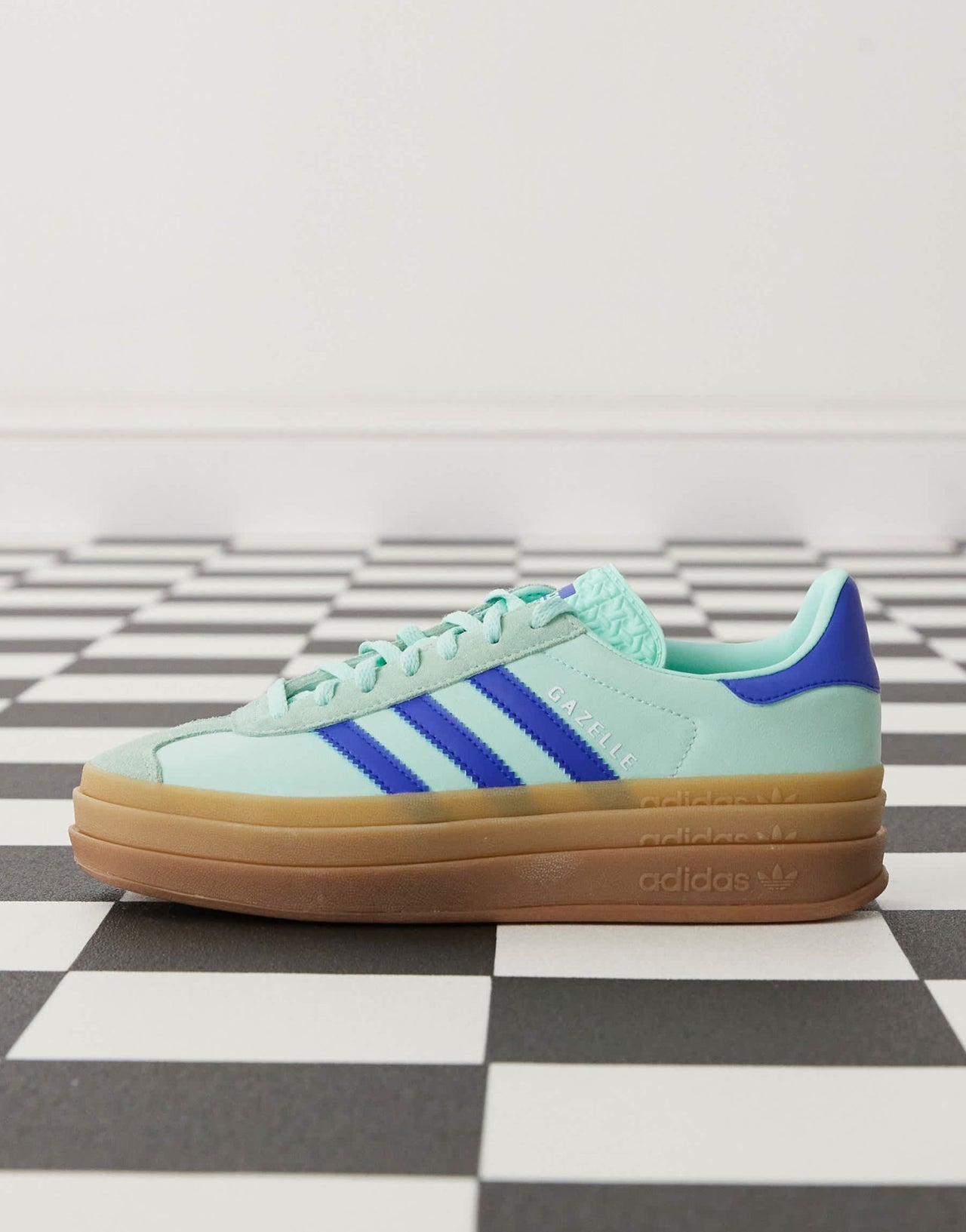 adidas Originals Gazelle Bold platform trainers in mint and blue - ASOS Sample Sale EU Store