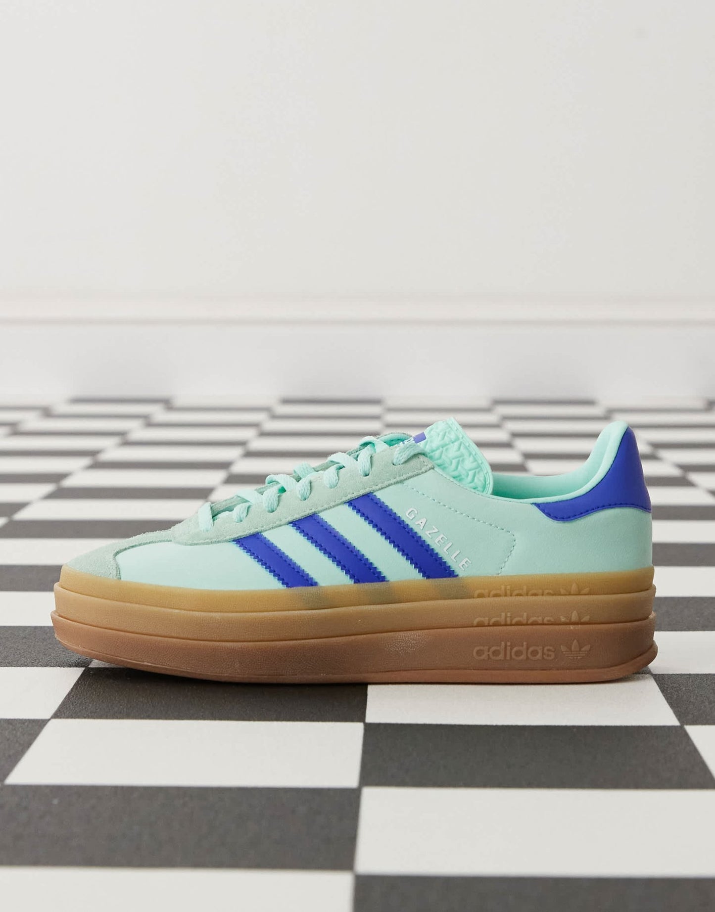 adidas Originals Gazelle Bold platform trainers in mint and blue - ASOS Sample Sale EU Store