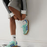 adidas Originals Gazelle Bold platform trainers in mint and blue