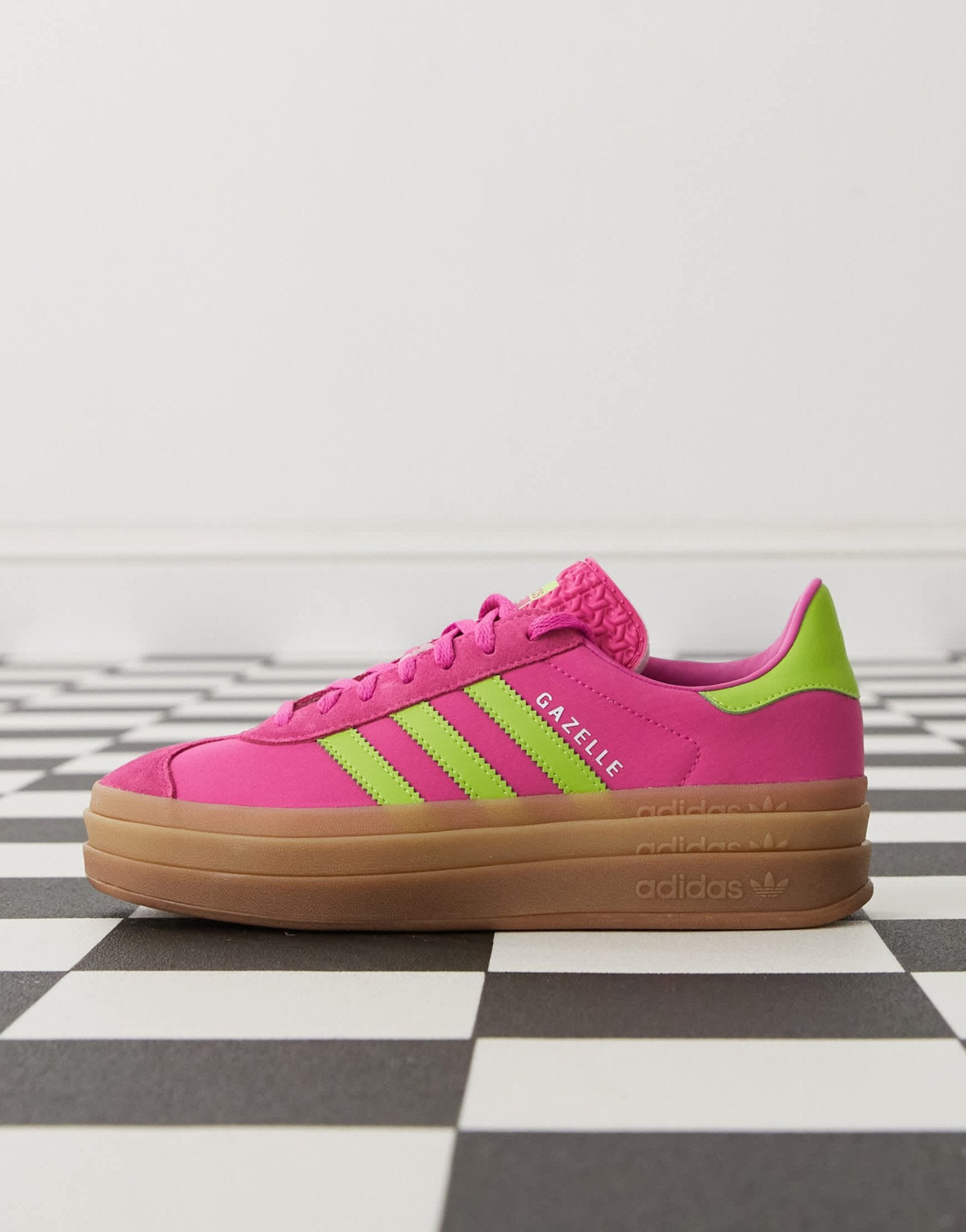 adidas Originals Gazelle Bold platform trainers in purple and green - ASOS Sample Sale EU Store