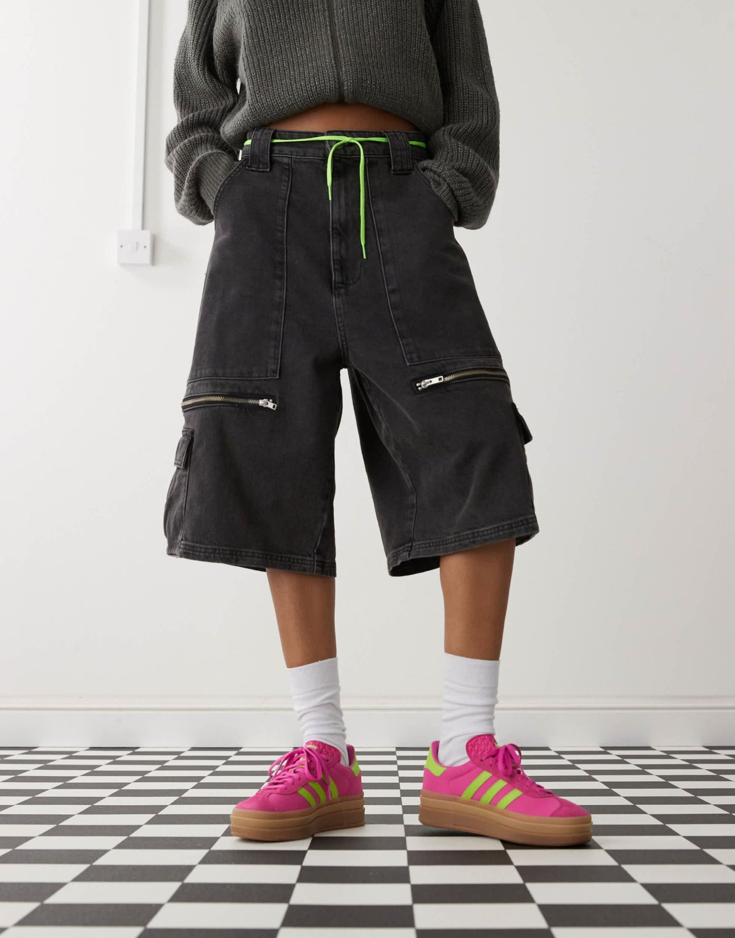 adidas Originals Gazelle Bold platform trainers in purple and green - ASOS Sample Sale EU Store