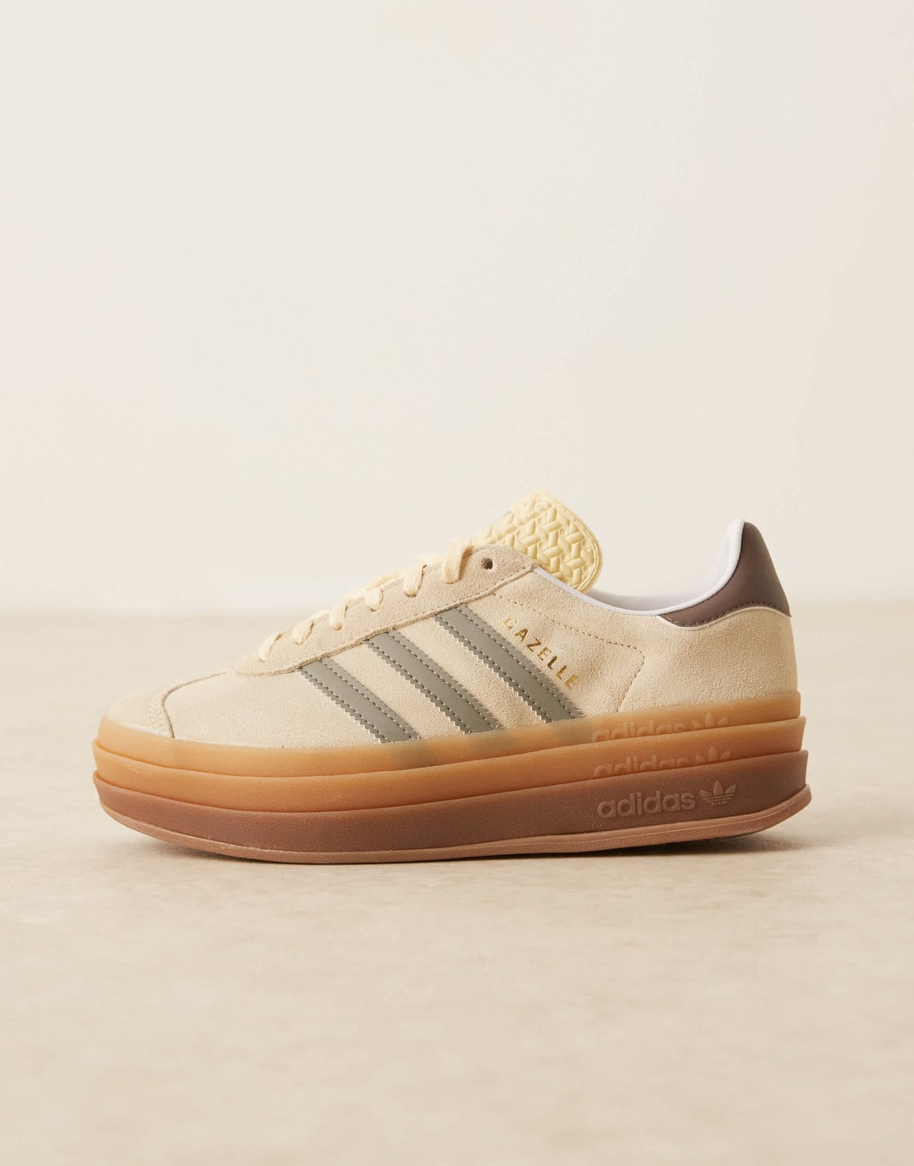adidas Originals Gazelle Bold trainers in cream and silver - ASOS Sample Sale EU Store