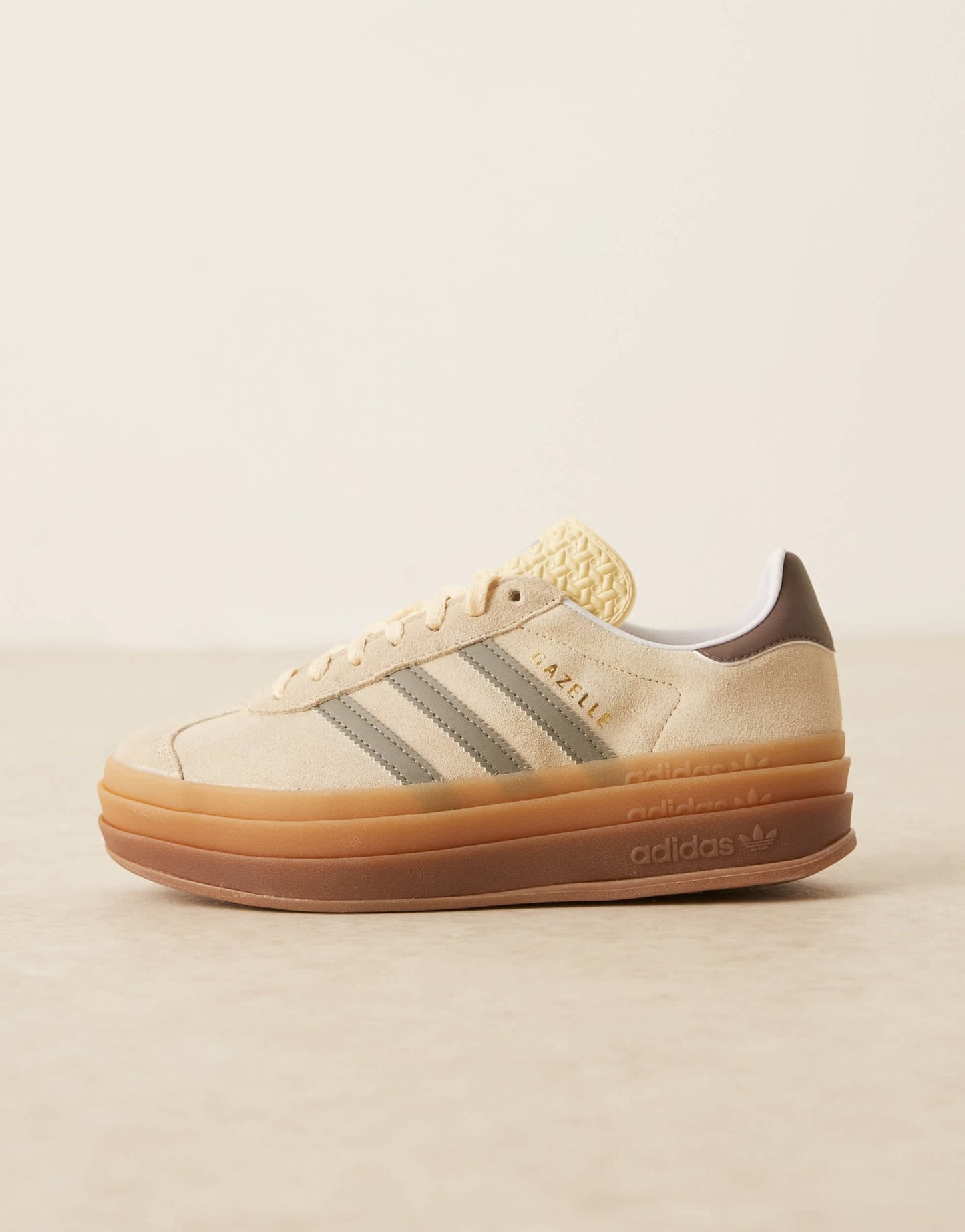 adidas Originals Gazelle Bold trainers in cream and silver - ASOS Sample Sale EU Store