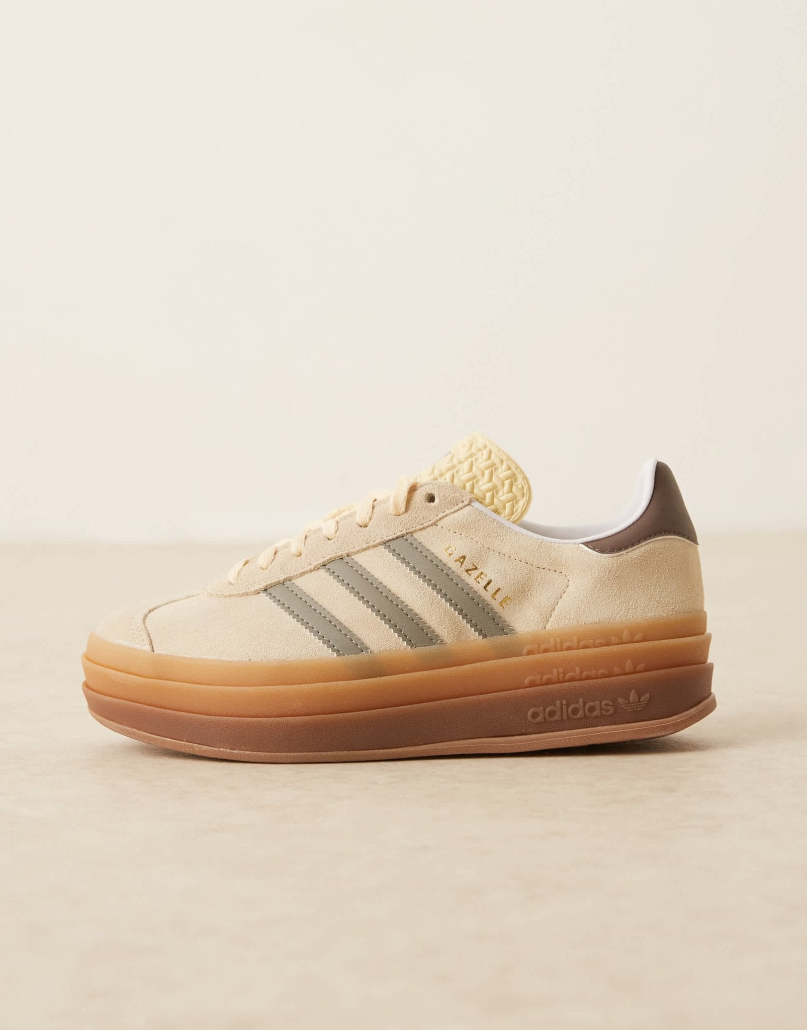 adidas Originals Gazelle Bold trainers in cream and silver - ASOS Sample Sale EU Store