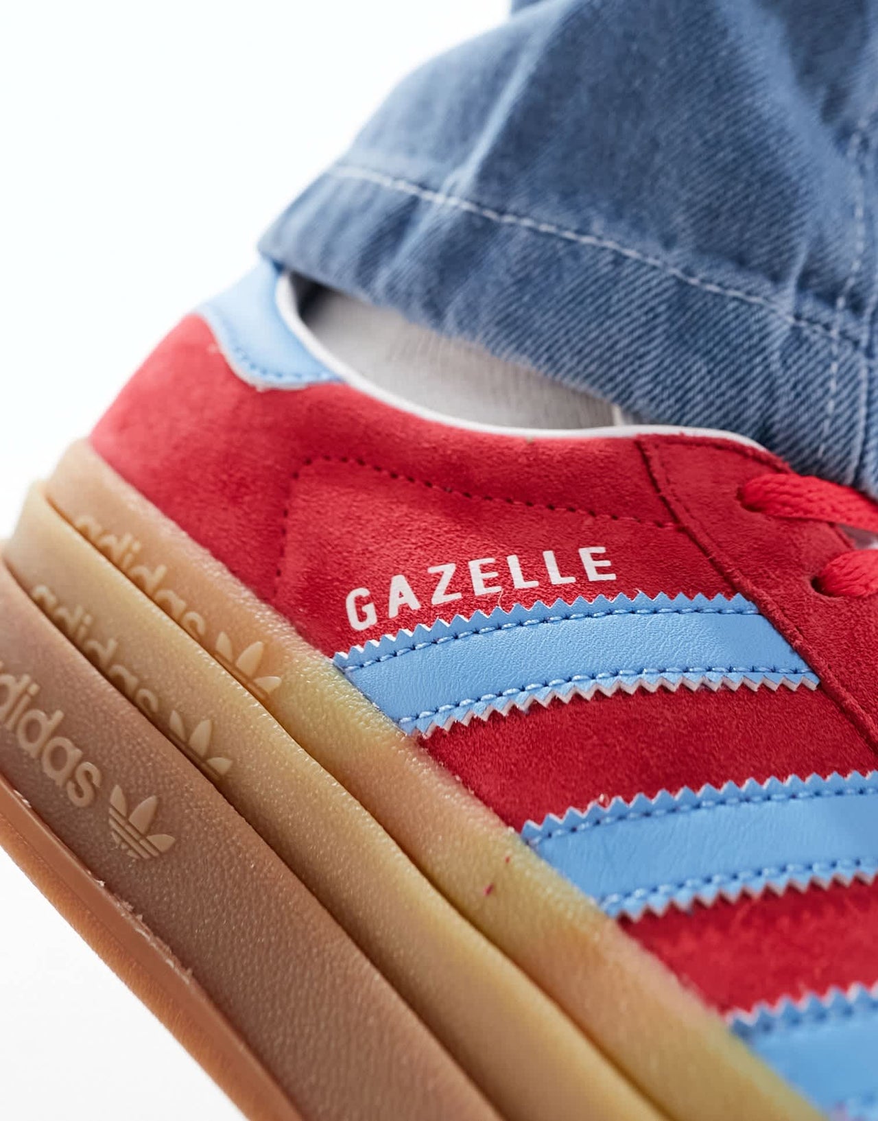 adidas Originals Gazelle Bold trainers in red and blue - ASOS Sample Sale EU Store