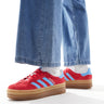 adidas Originals Gazelle Bold trainers in red and blue