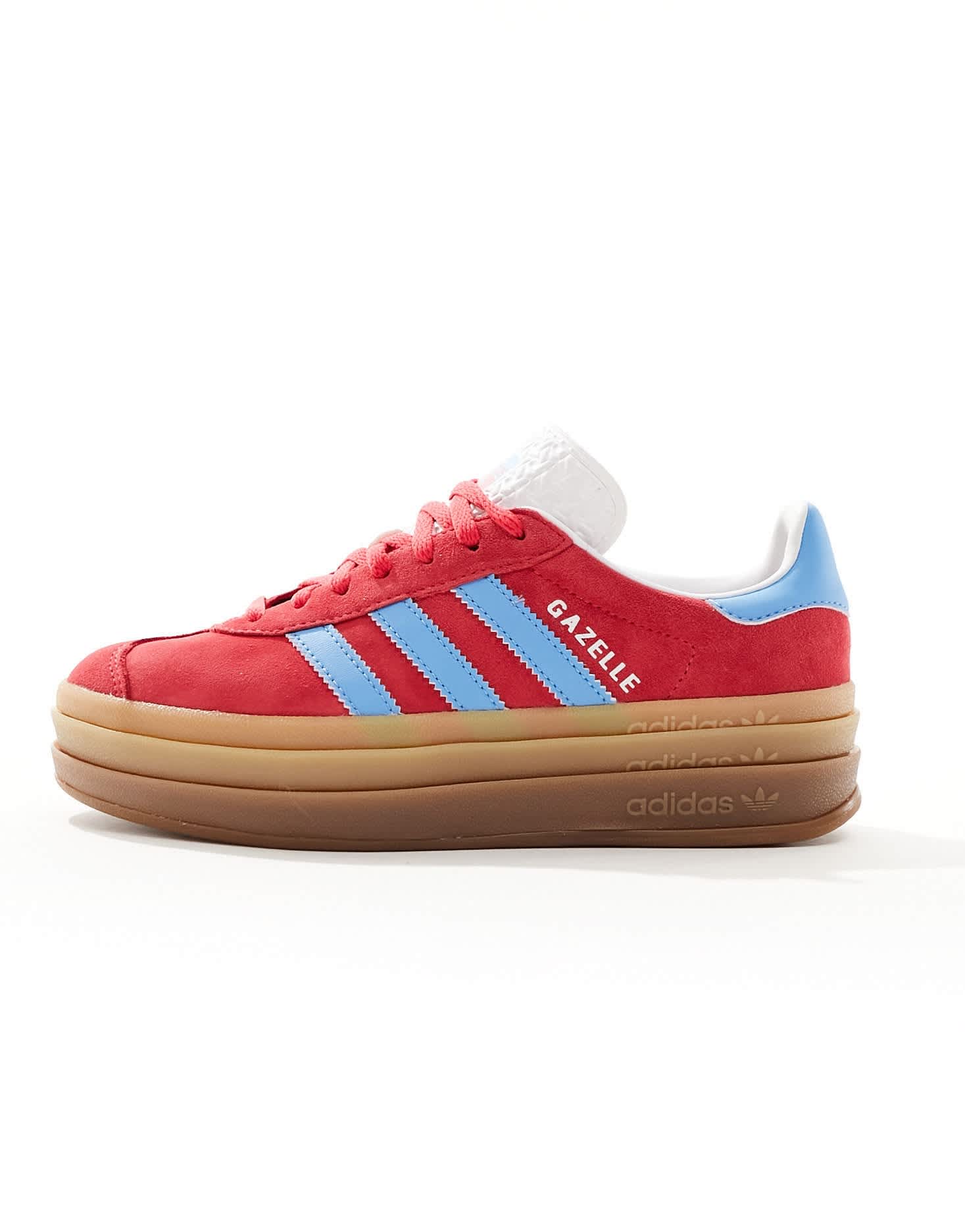 adidas Originals Gazelle Bold trainers in red and blue - ASOS Sample Sale EU Store