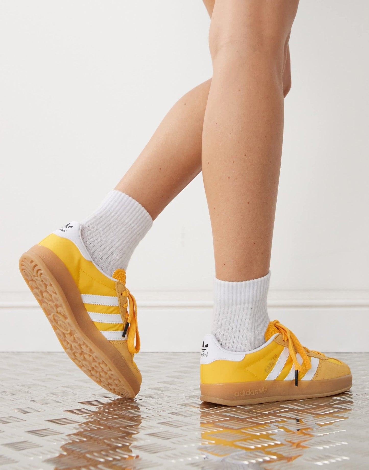 adidas Originals Gazelle Indoor in yellow and white - ASOS Sample Sale EU Store